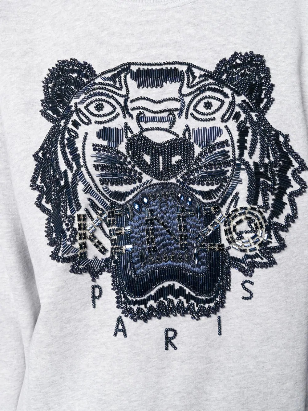 beaded signature tiger head sweatshirt - 5