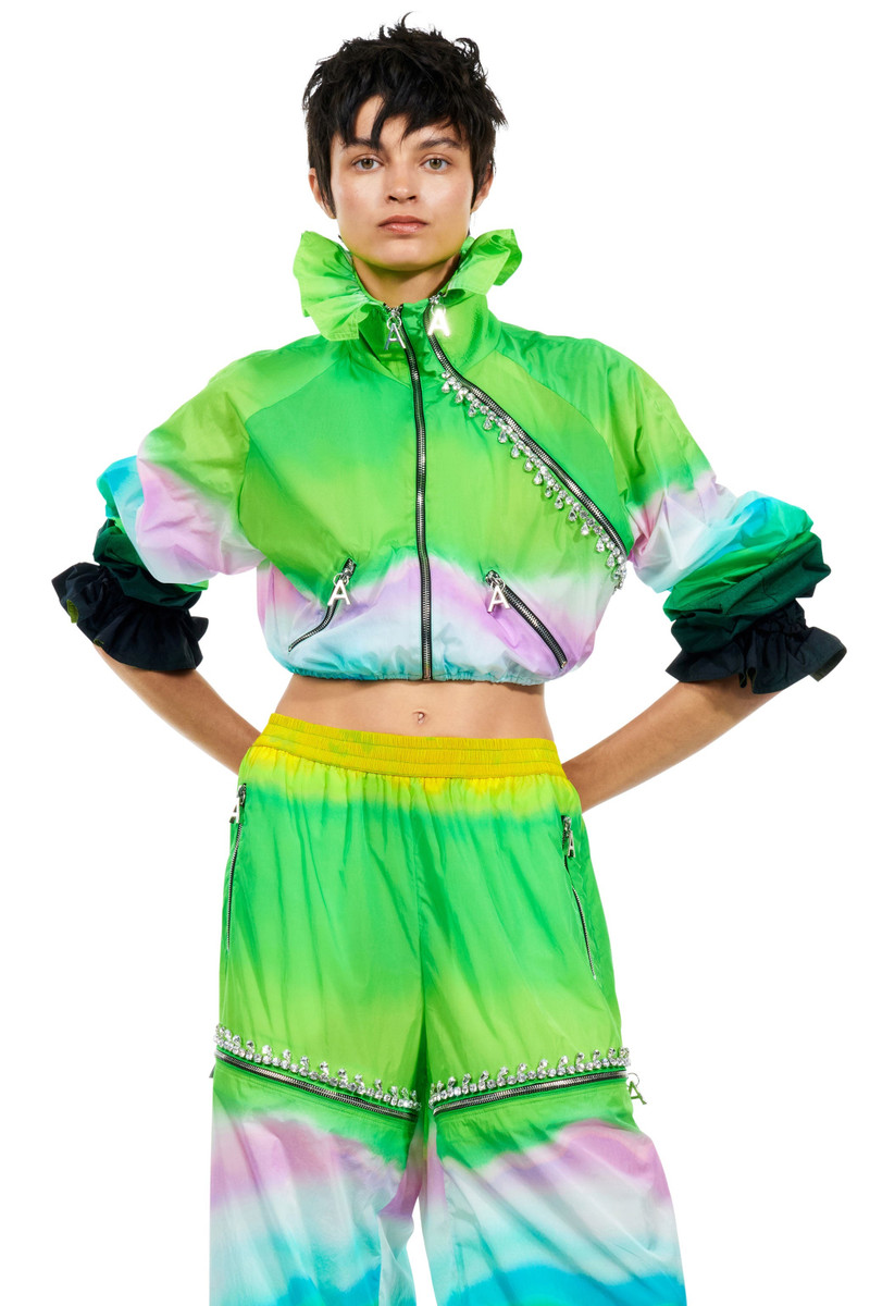 OMBRE NYLON RUFFLE JACKET 1