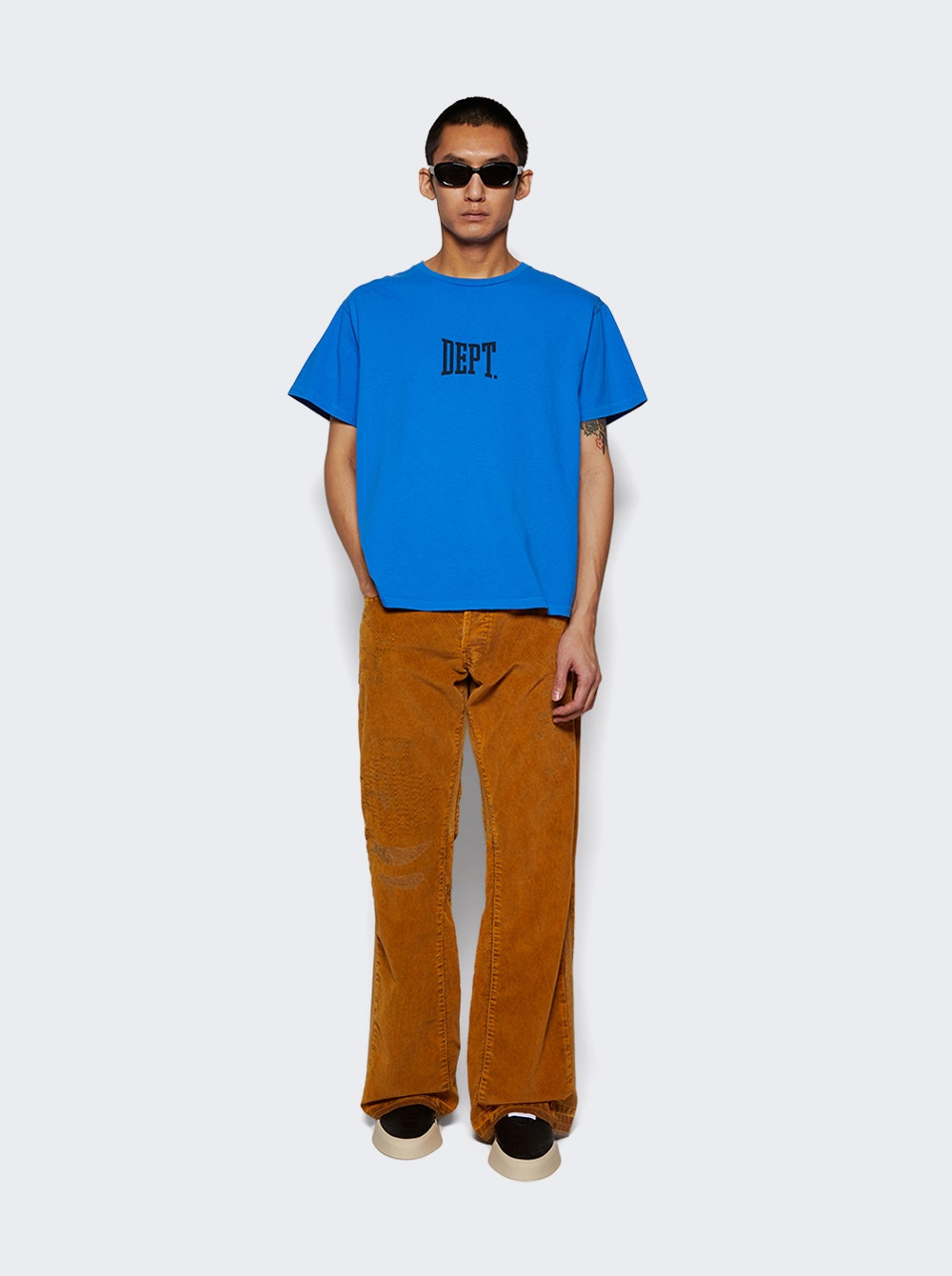 Corduroy La Flare Jeans Golden Brown - 2