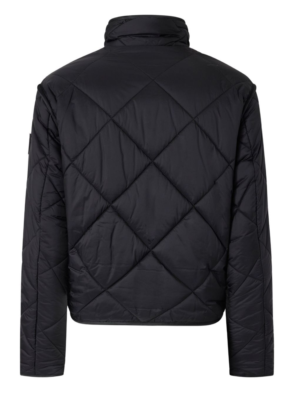 quilted diamond-pattern jacket - 2