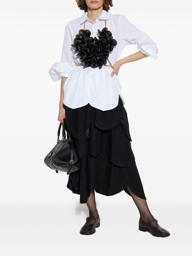 Noir Kei Ninomiya petal-embellished harness outlook