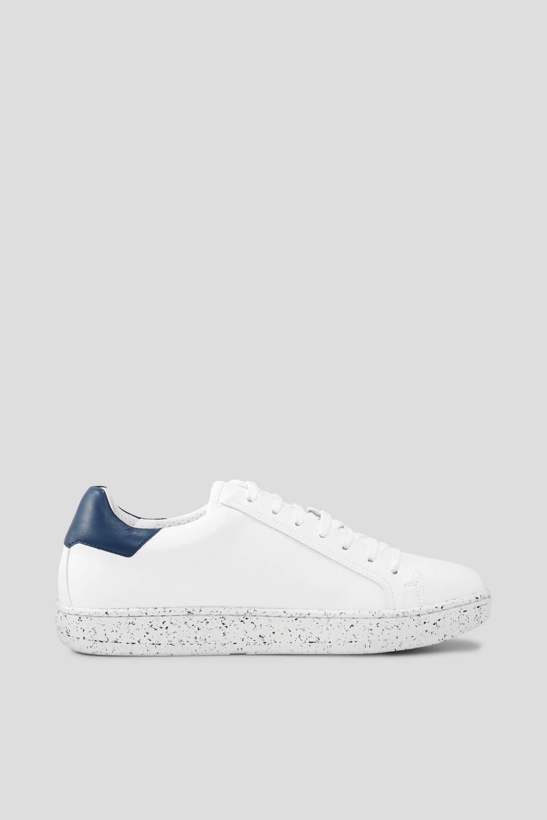 MALMÖ SUSTAINABLE SNEAKERS IN WHITE/NAVY BLUE - 2