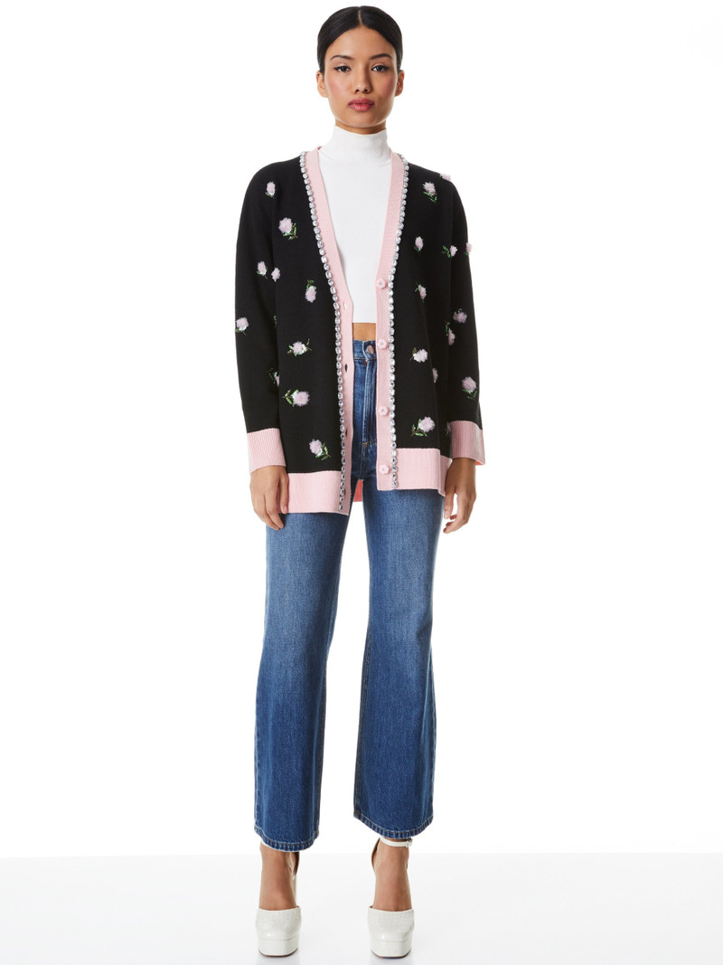 Alice + Olivia BRADFORD EMBELLISHED GRANDPA CARDIGAN outlook
