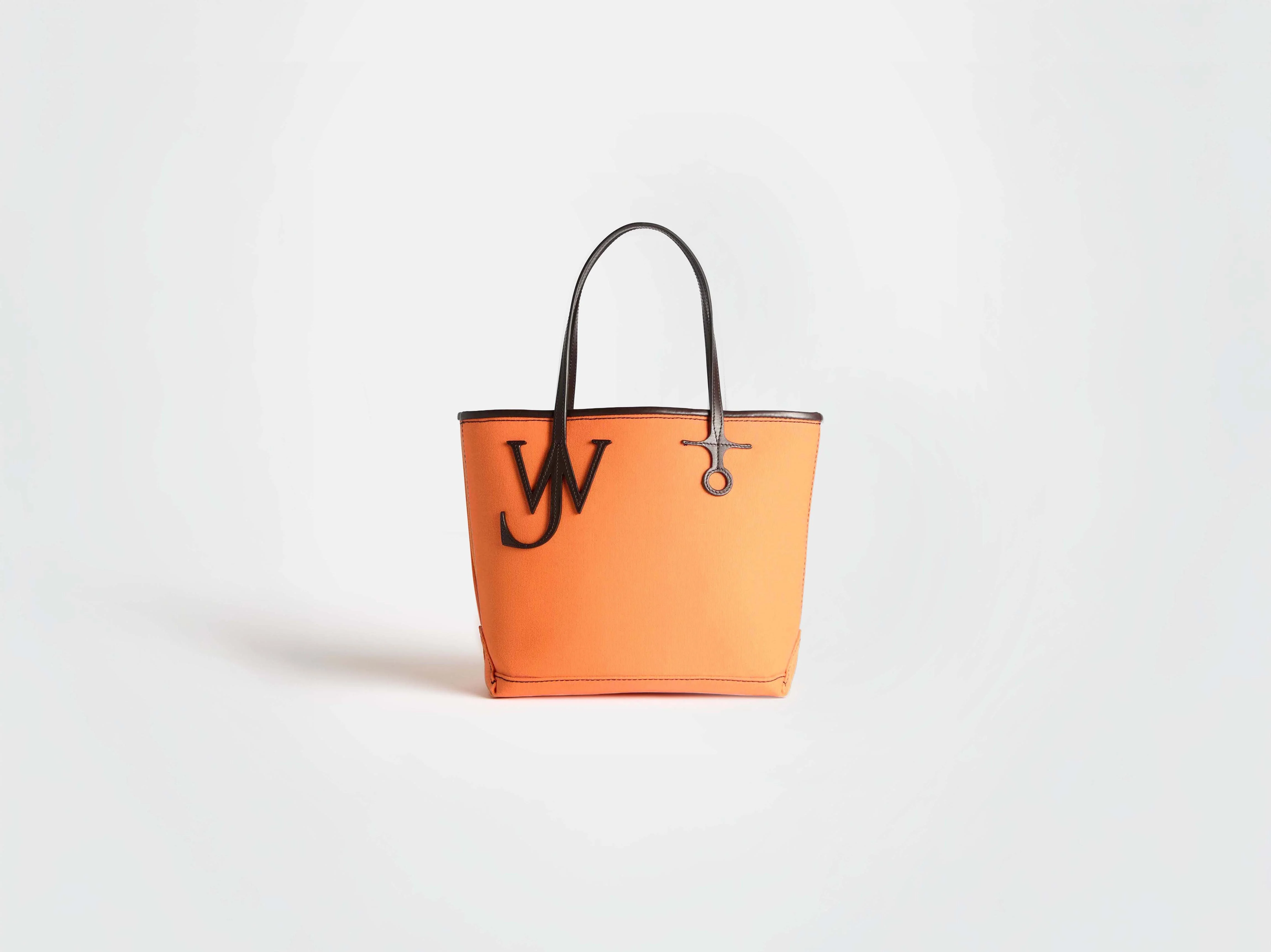 SMALL ANCHOR CANVAS TOTE IN ORANGE - 1