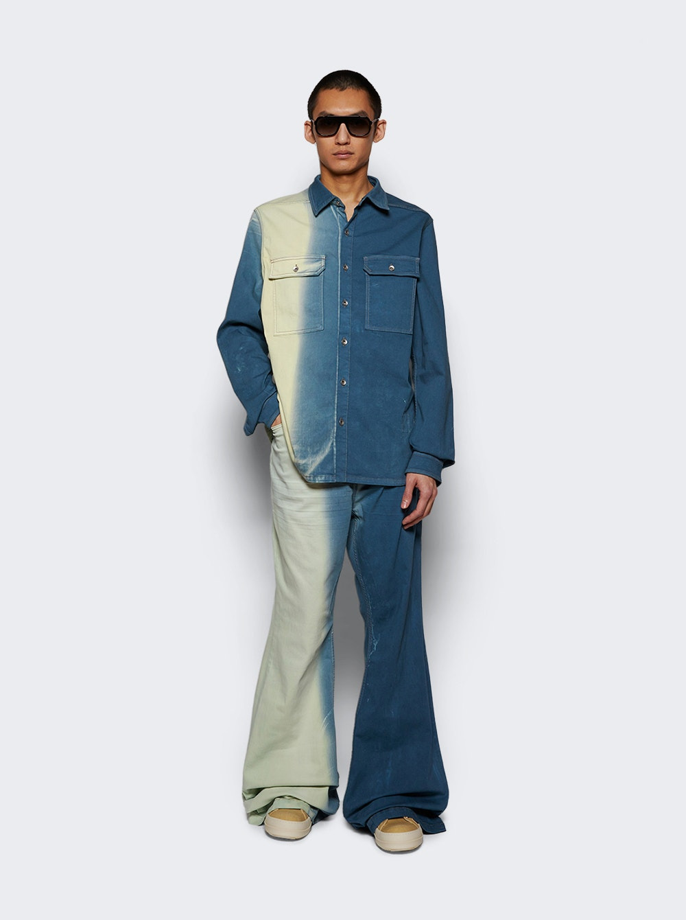 Bolan Bootcut Denim Pants Toothpaste Degrade - 5