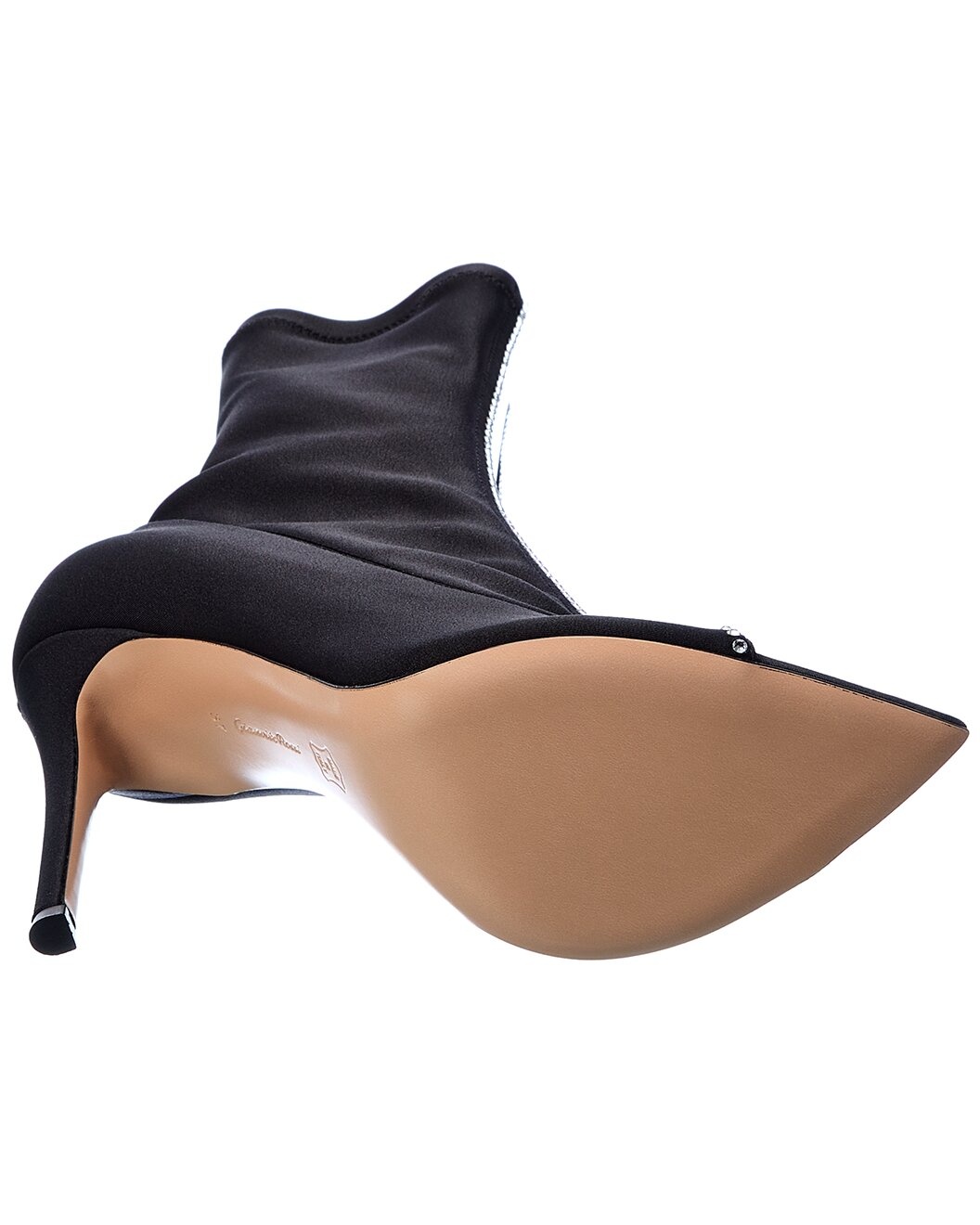 Gianvito Rossi Crystal Hiroko 105 Lycra & Vinyl Bootie - 4