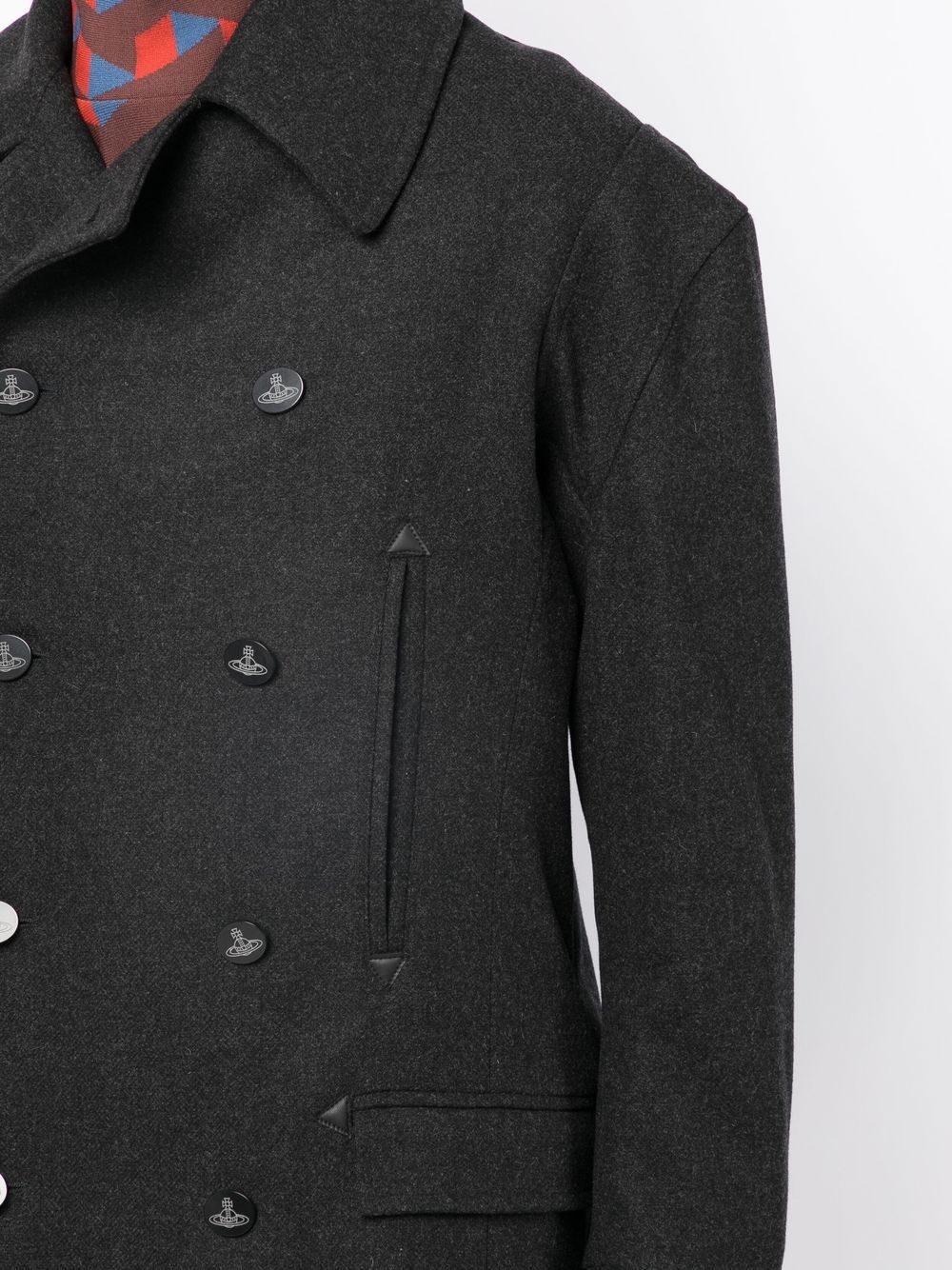 wool-blend peacoat - 5