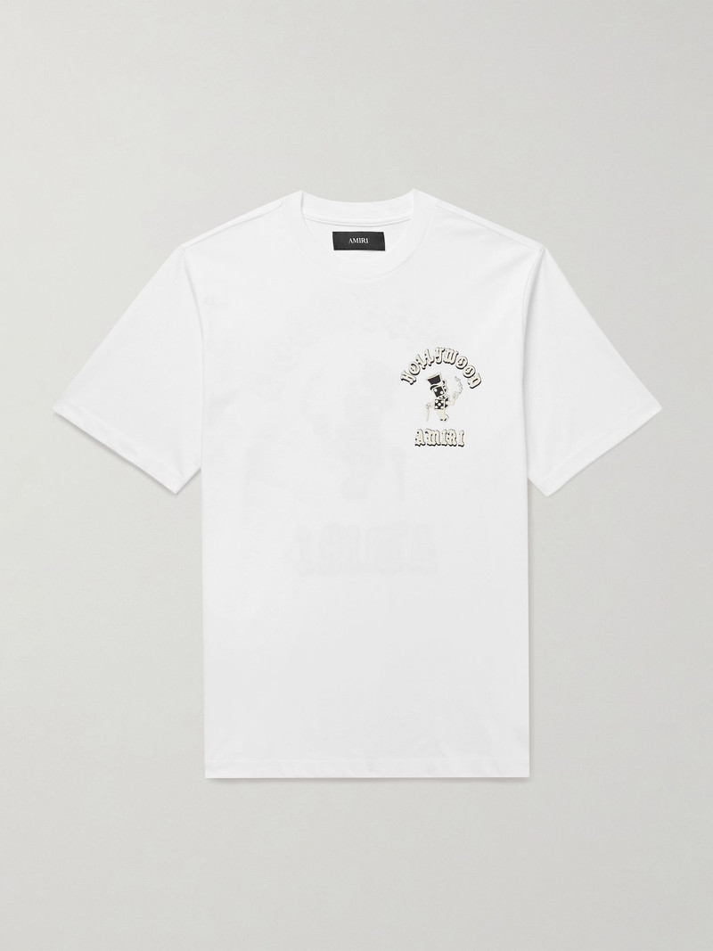 Magic Man Logo-Print Cotton-Jersey T-Shirt White 1