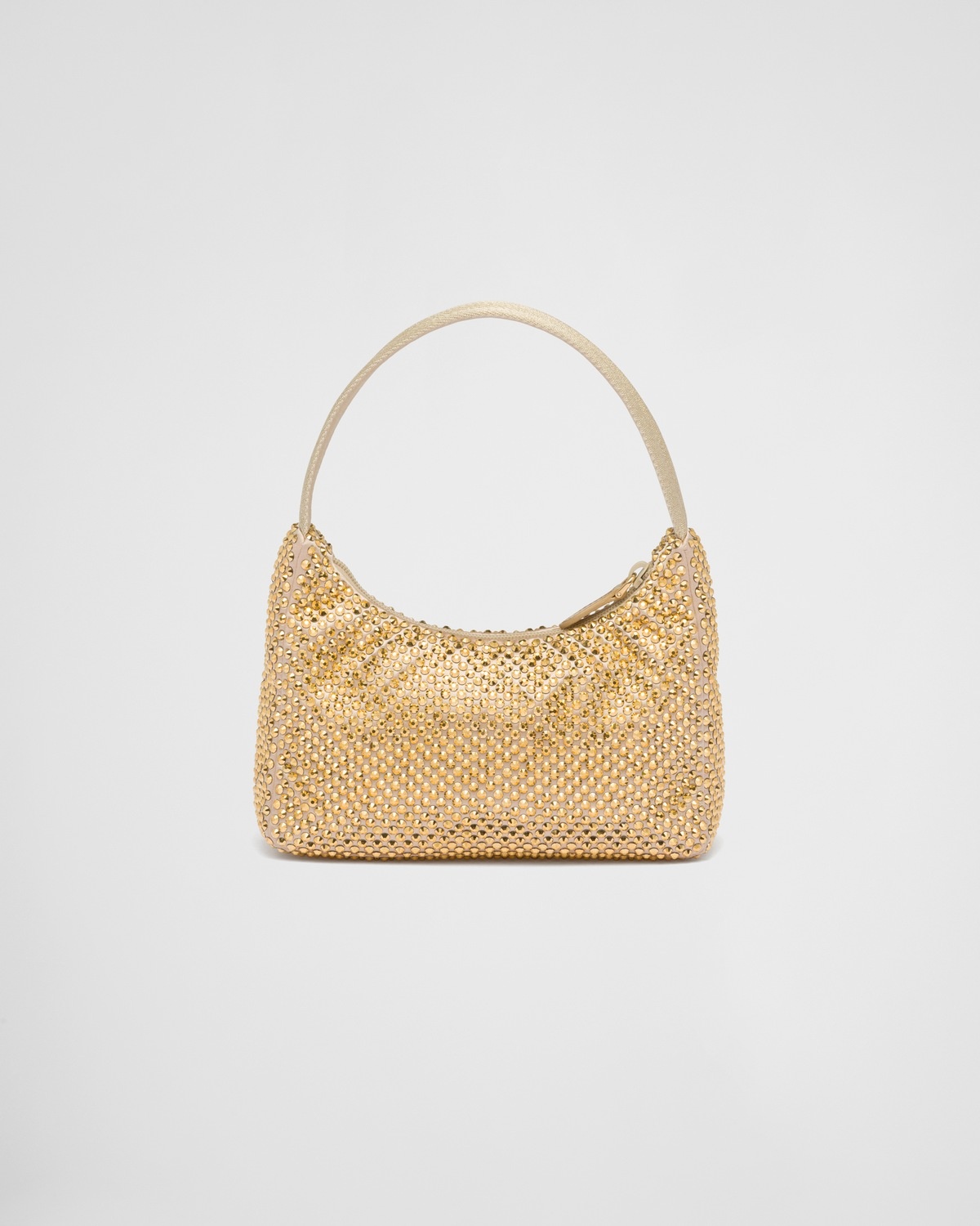 Satin mini-bag with crystals - 4