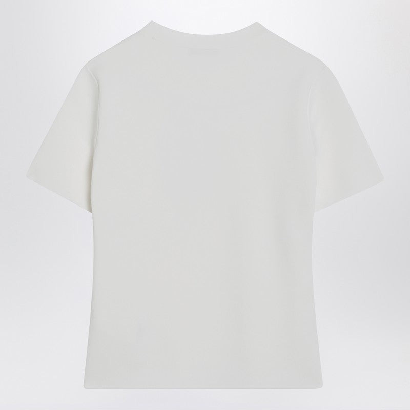 Max Mara White T-Shirt In Viscose Crêpe Women - 2