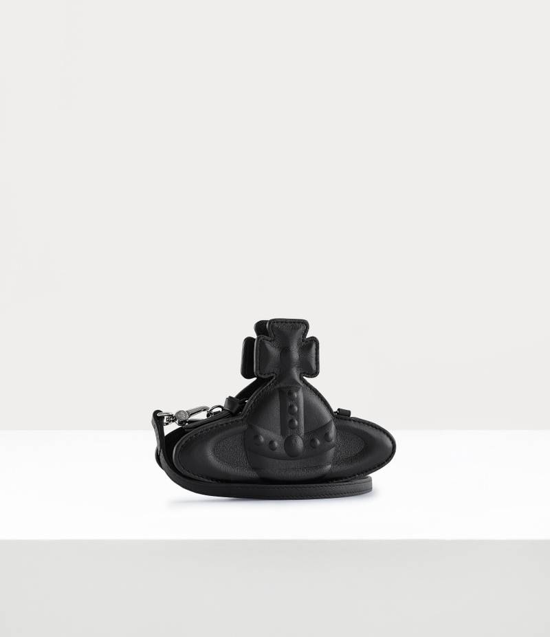Vivienne Westwood SMOOTH LEATHER INJECTED ORB NANO ORB CROSSBODY BAG outlook