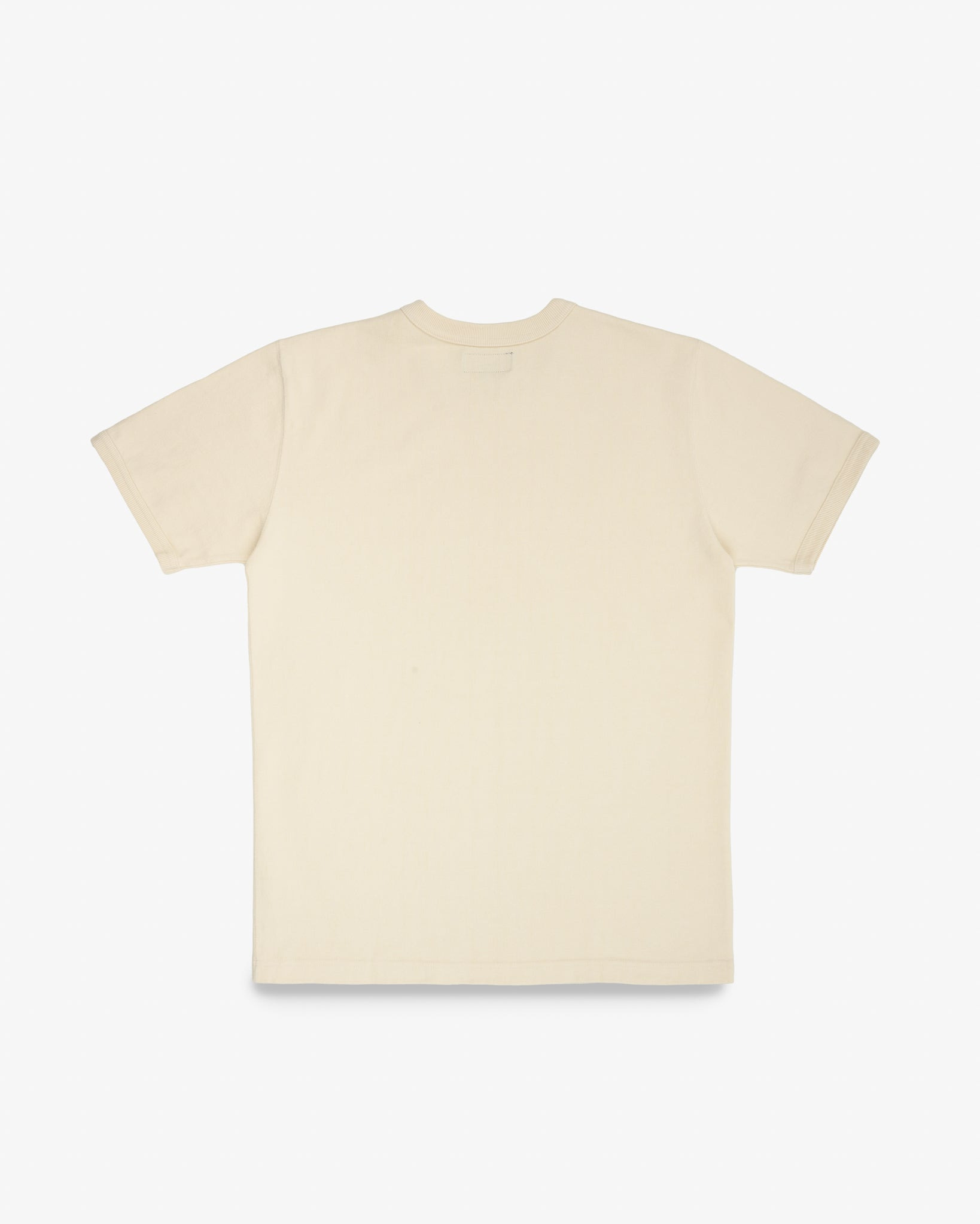 IHT-1600-CRM 11oz Cotton Knit Crew Neck T-Shirt - Cream - 5