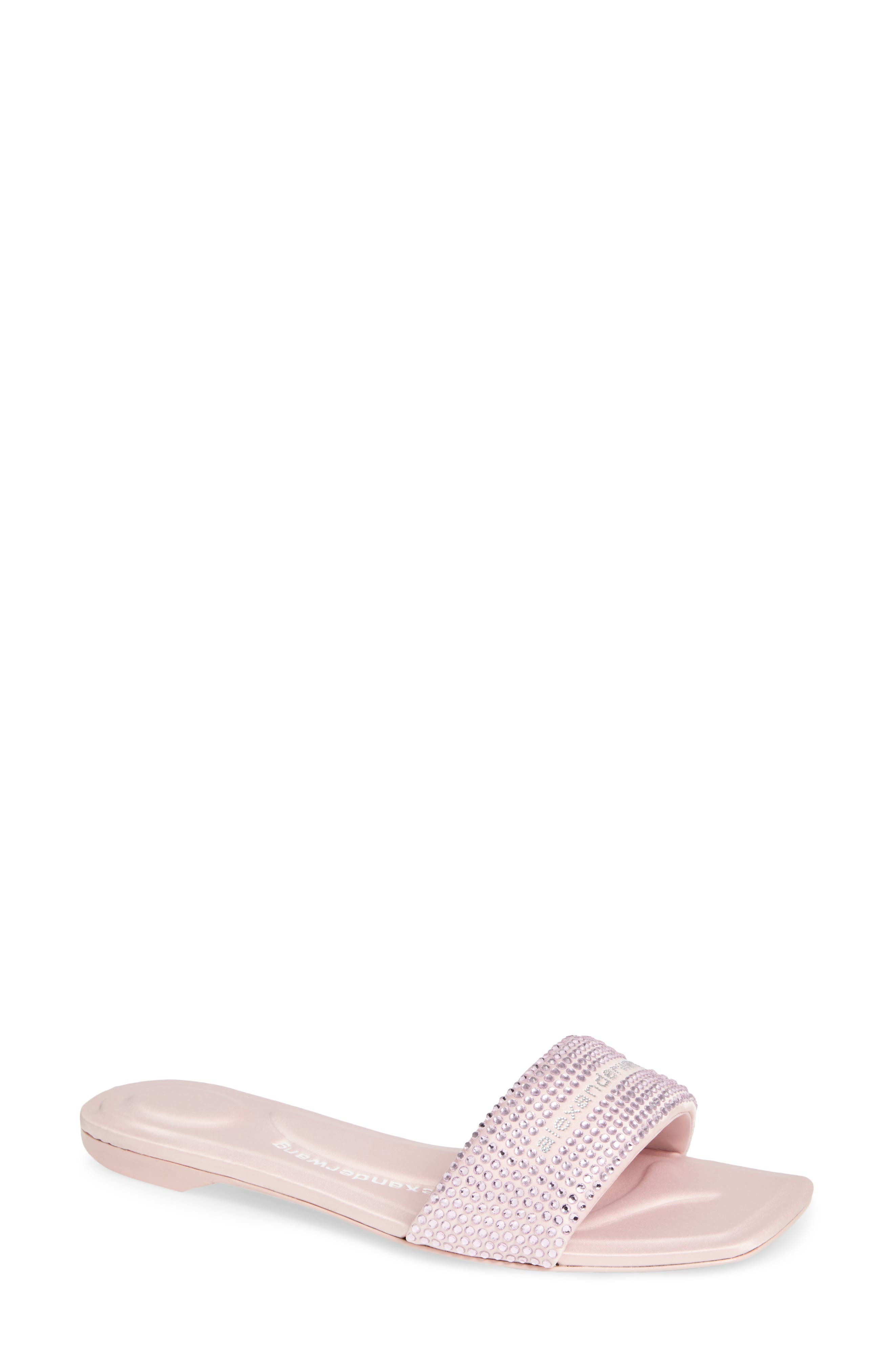 Alexander Wang Vy Crystal Embellished Slide Sandal in Light Pink at Nordstrom - 1