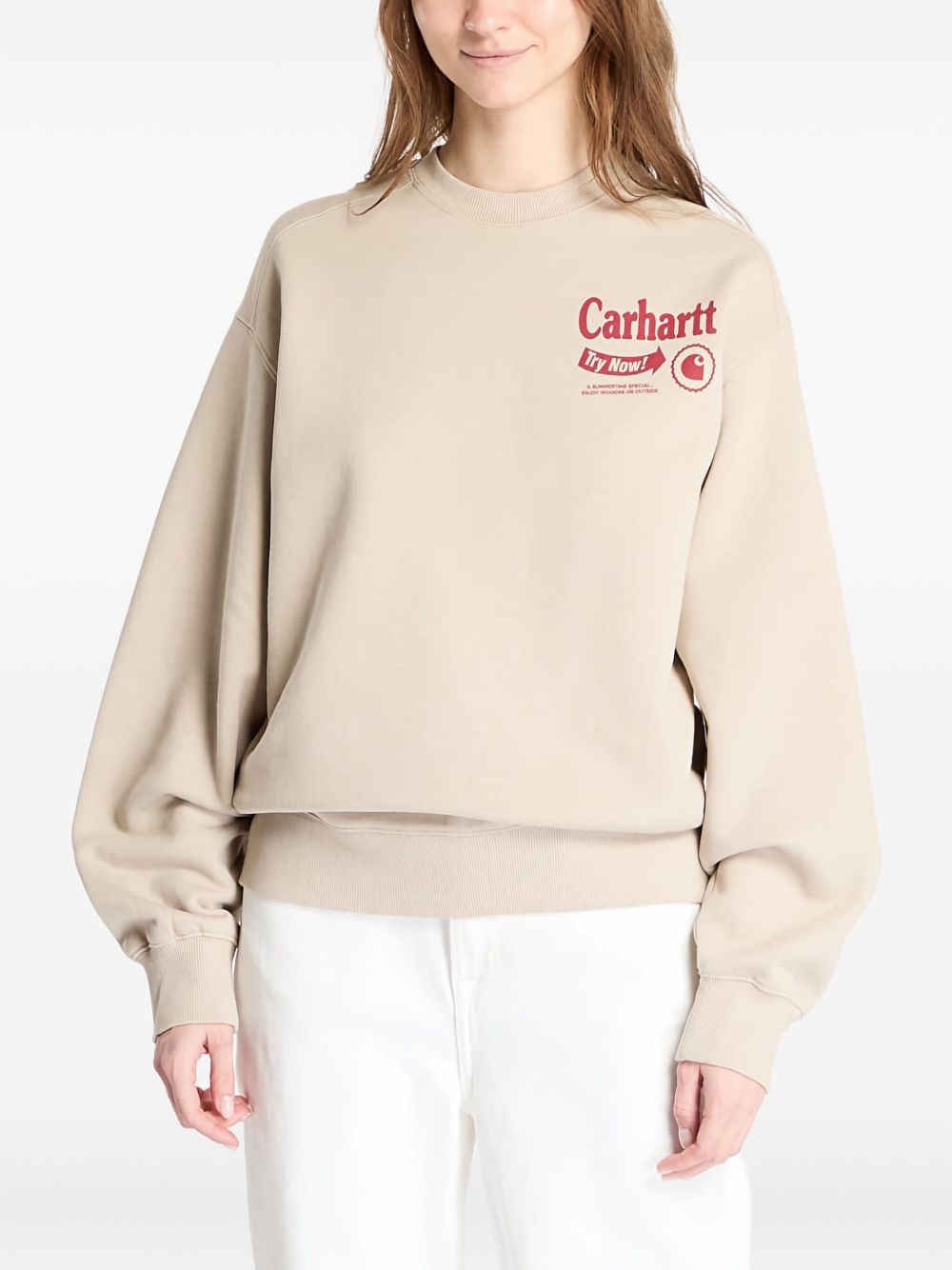 graphic-print crew-neck sweatshirt - 4