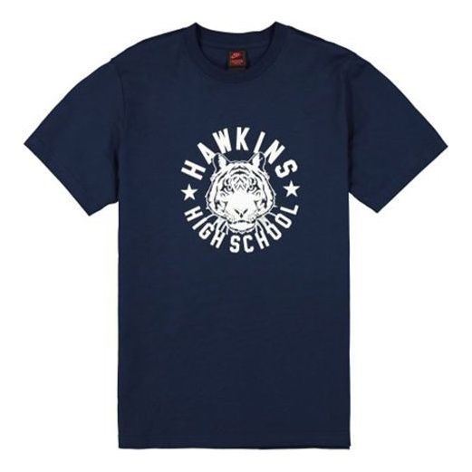 Nike x Stranger Things Tee Crossover Short Sleeve US Edition Navy Blue CK2342-419 - 1