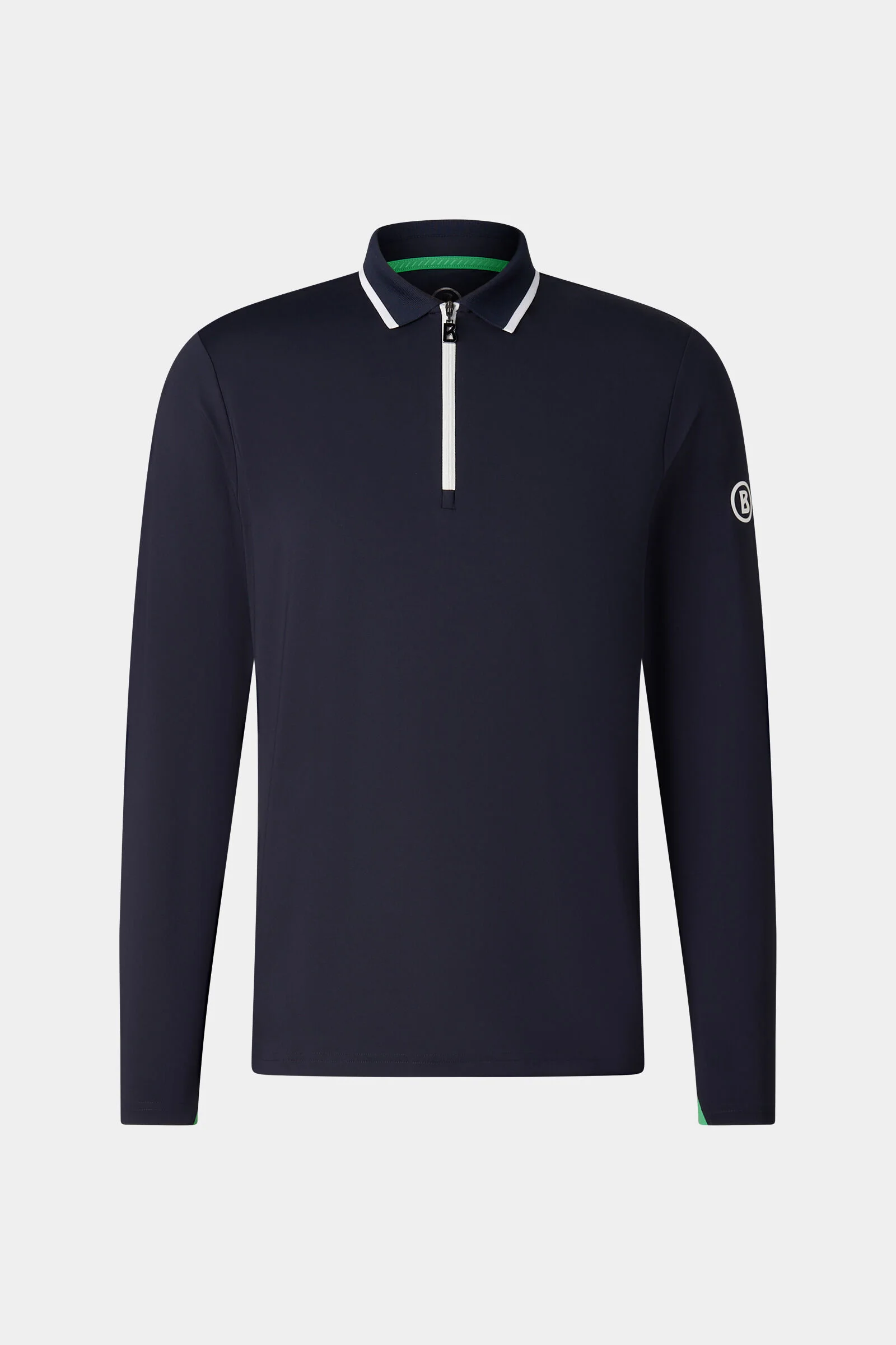 Jonah polo long-sleeved top in Navy blue - 1