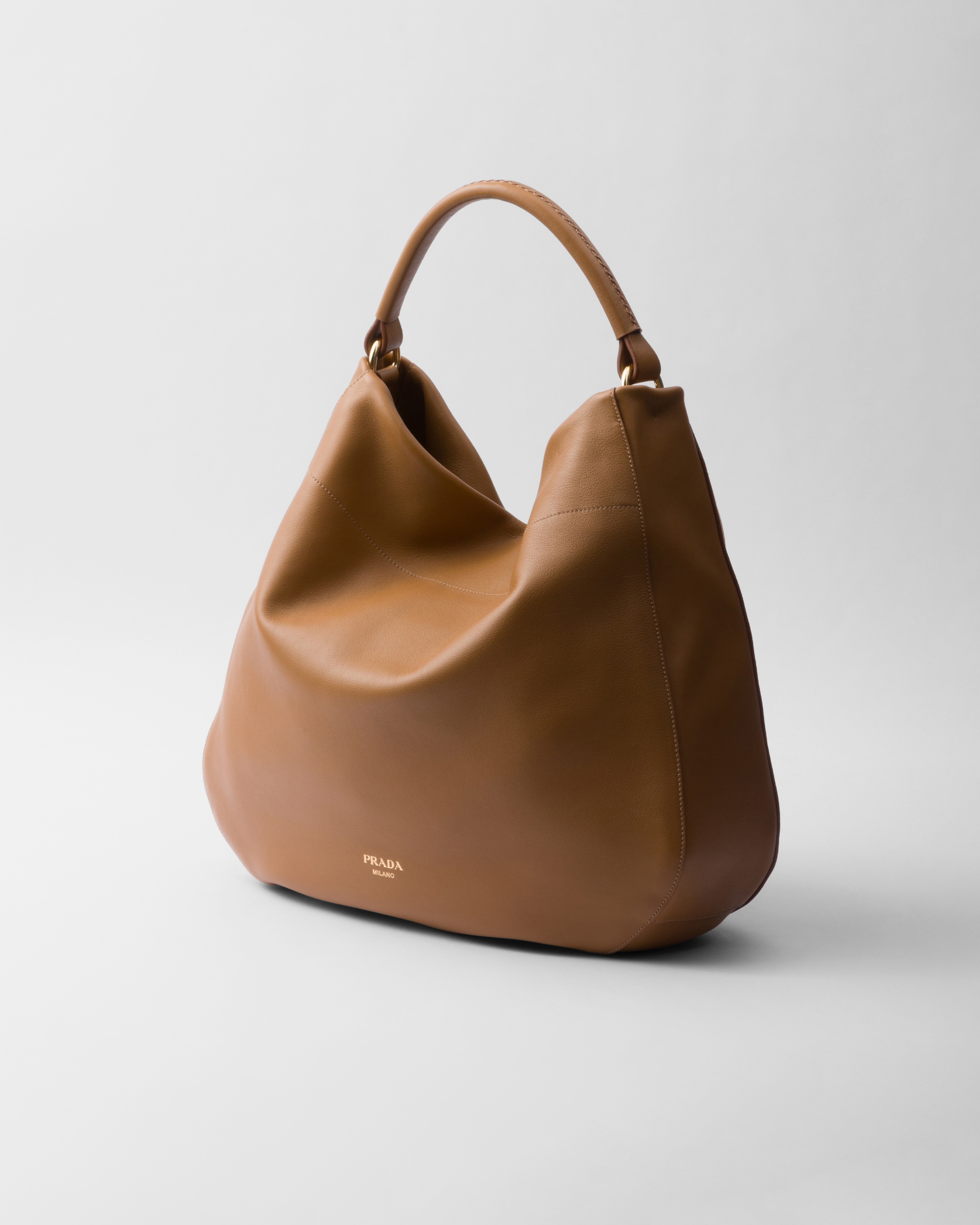 Large leather shoulder bag - 3
