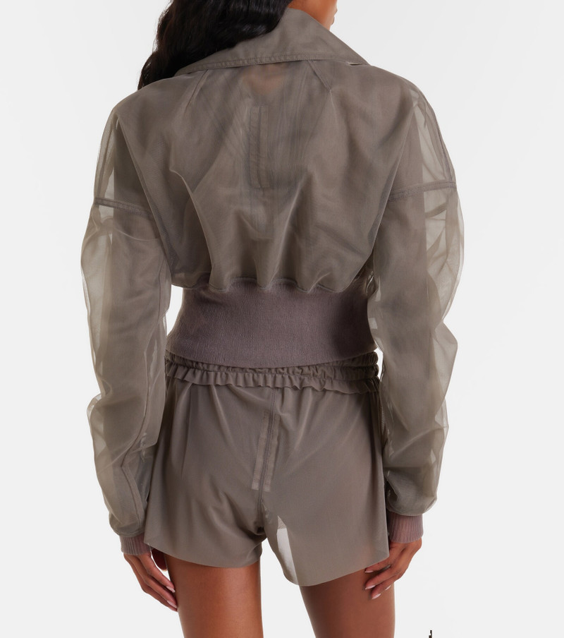 Dracucollar tulle and organza bomber jacket 5