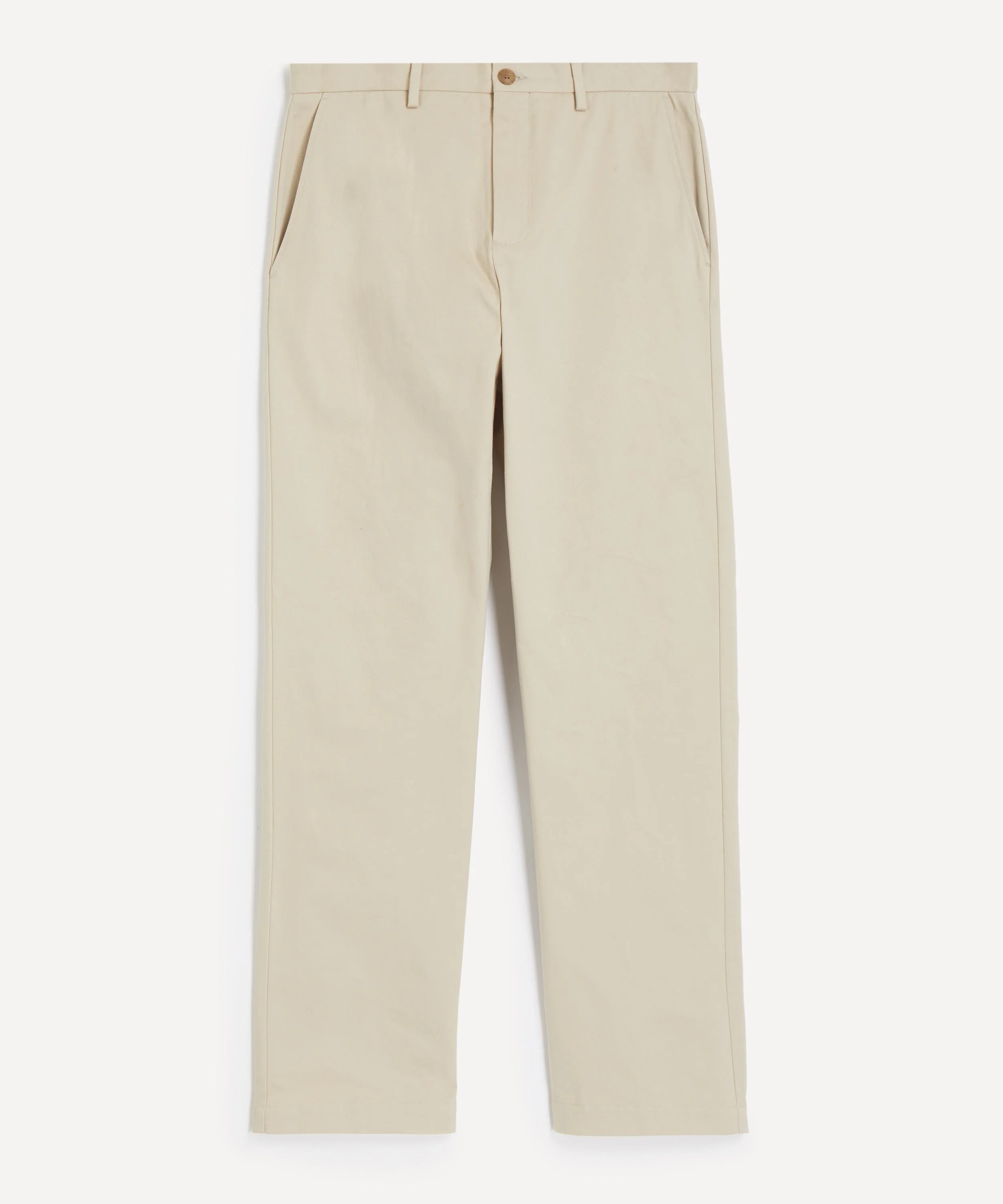Cotton Drill Light Stone Trousers - 1