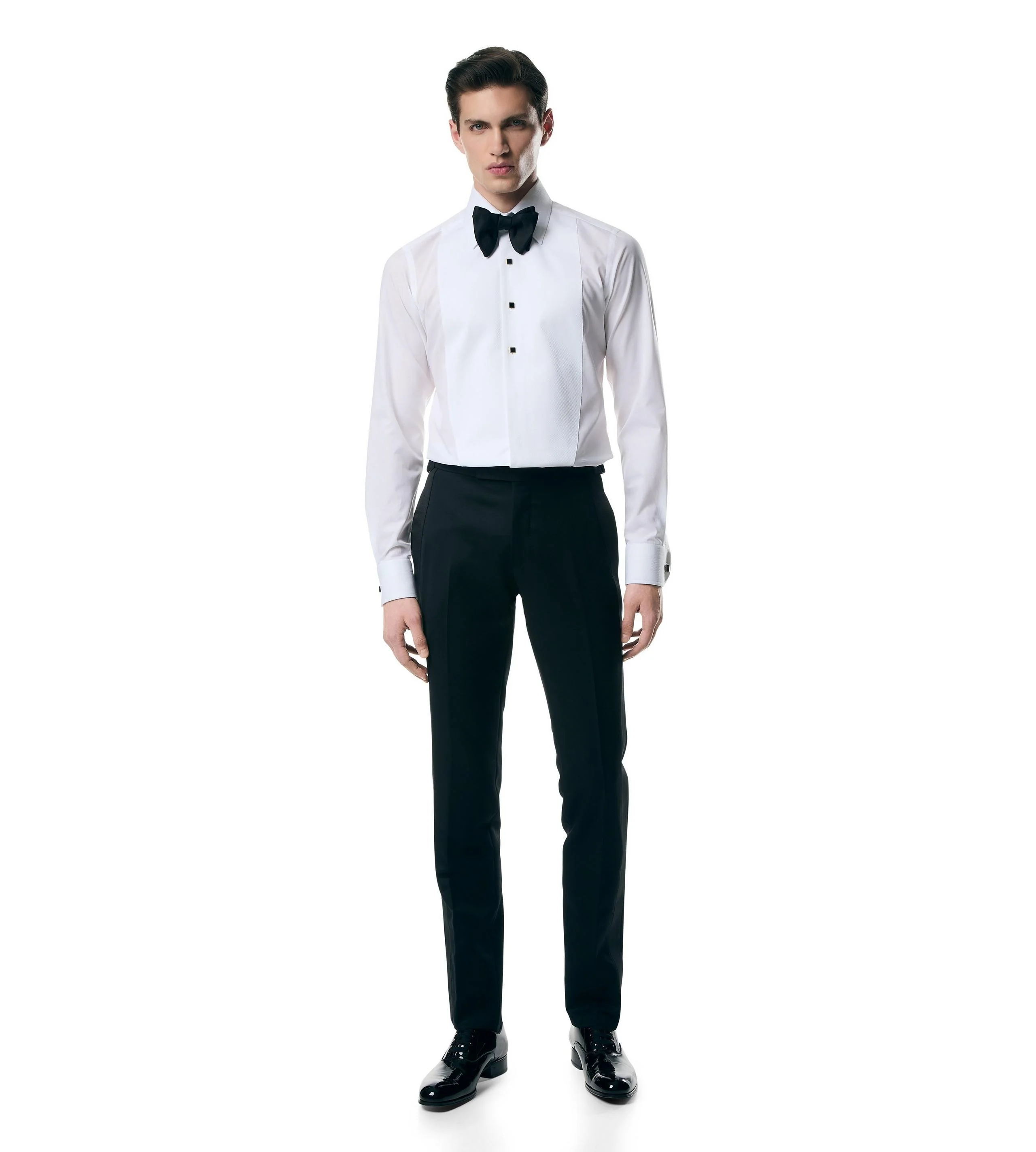 PATENT LEATHER EDGAR EVENING LACE UP - 1
