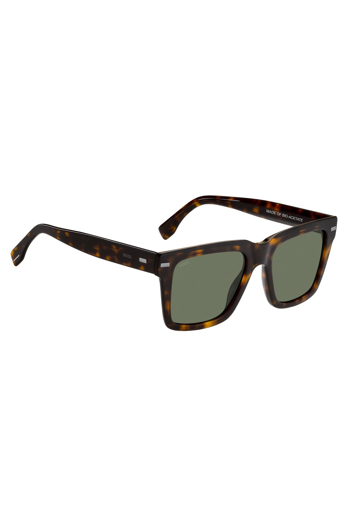 HAVANA BIO-ACETATE SUNGLASSES WITH PATTERNED RIVETS - 4