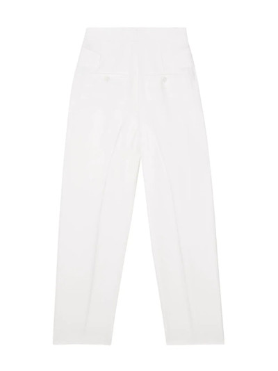 Burberry Grain De Poudre wool pleated trousers outlook