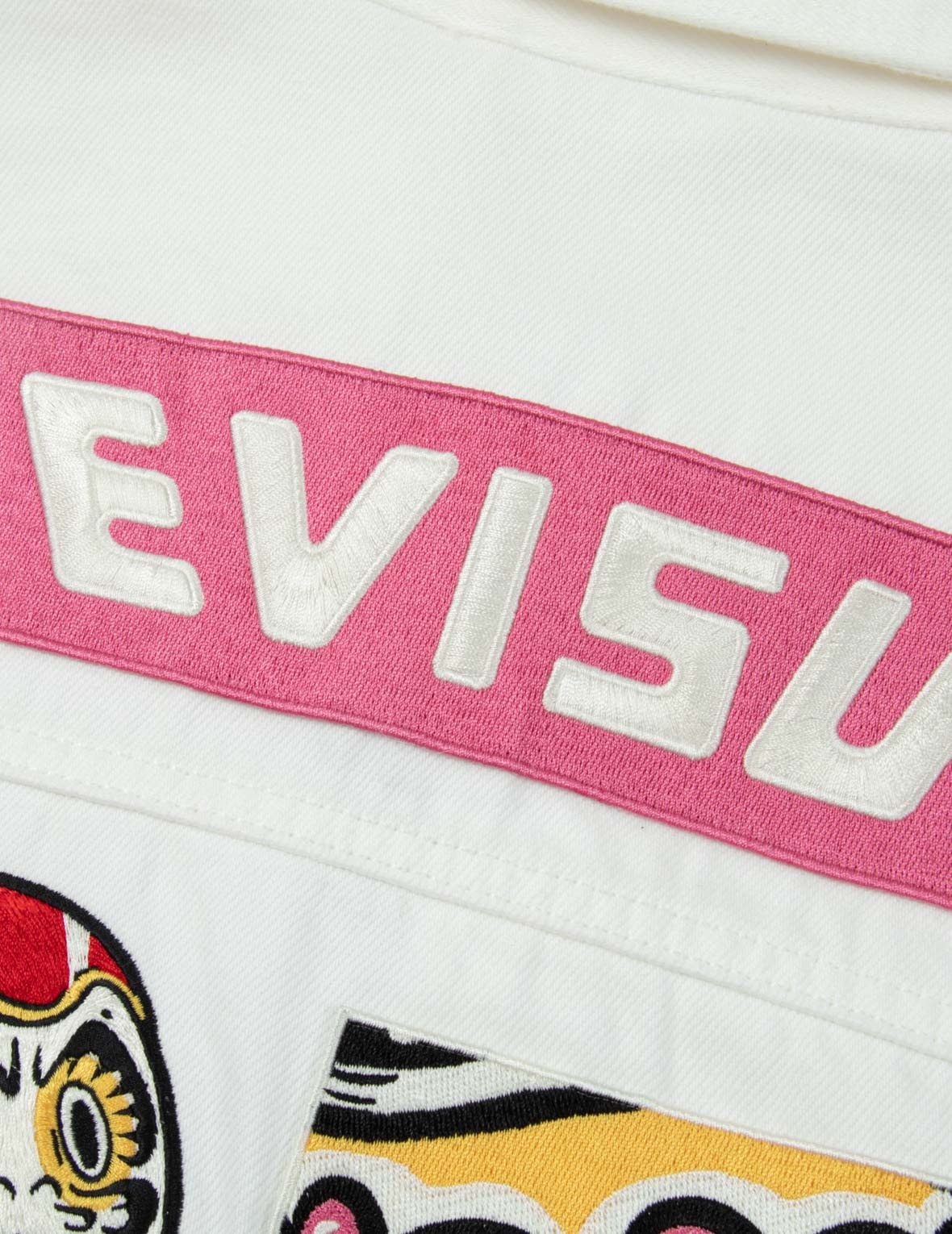 GRAFFITI DARUMA EMBROIDERY ZIP-UP SHIRT JACKET - 8