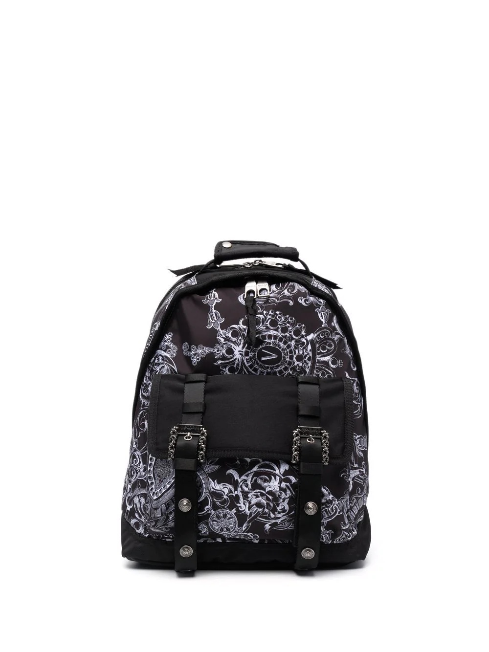 baroque print backpack - 1