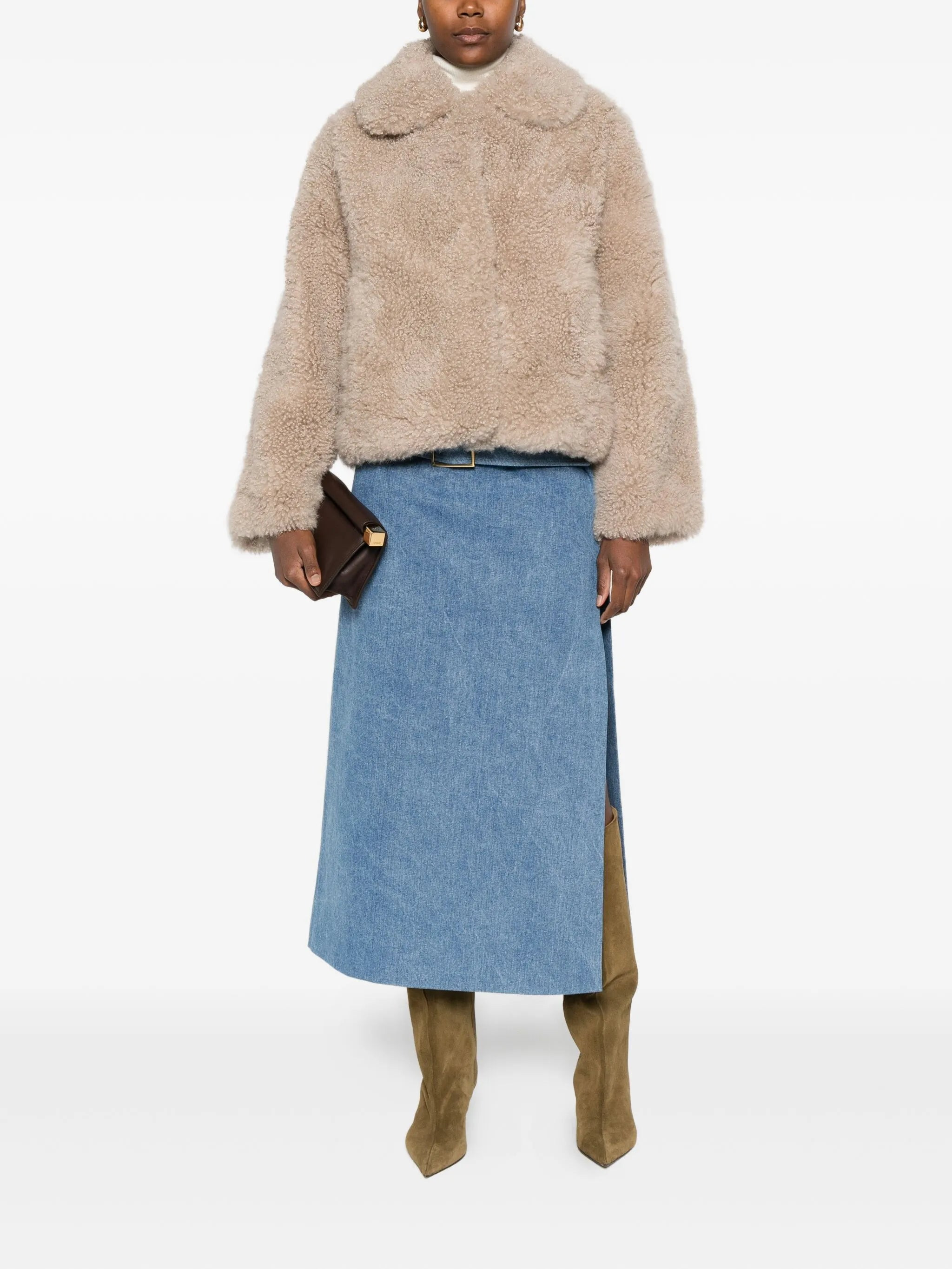 Yves Salomon Teddy-collared Jacket - 3