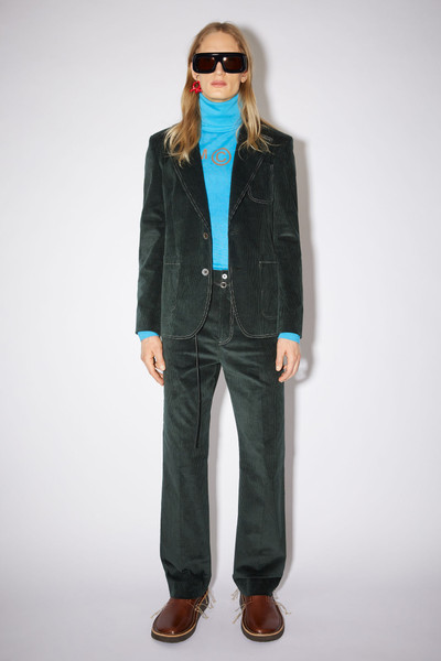 Acne Studios Corduroy trousers - Juniper green outlook