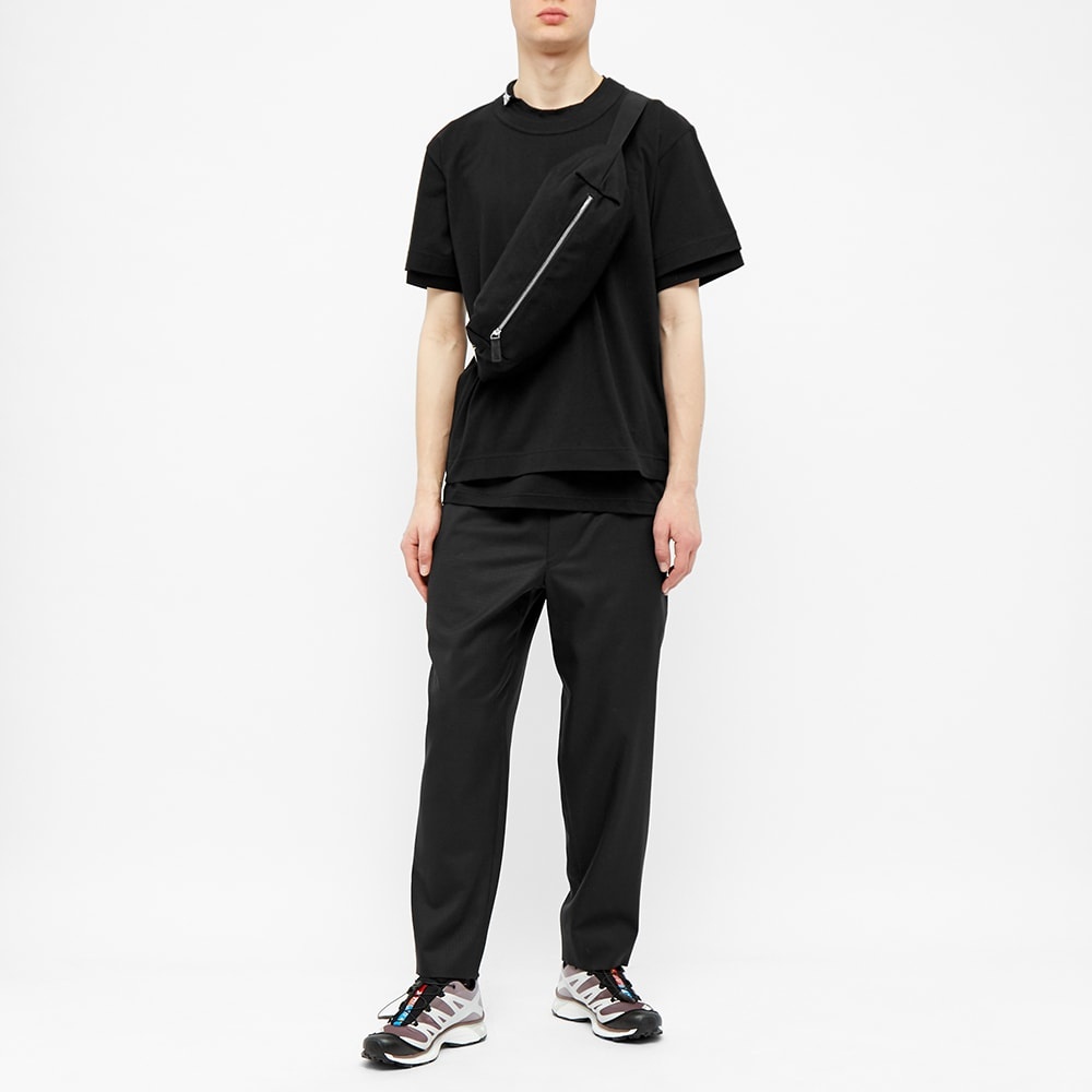 Sacai Zip Neck Tee - 5