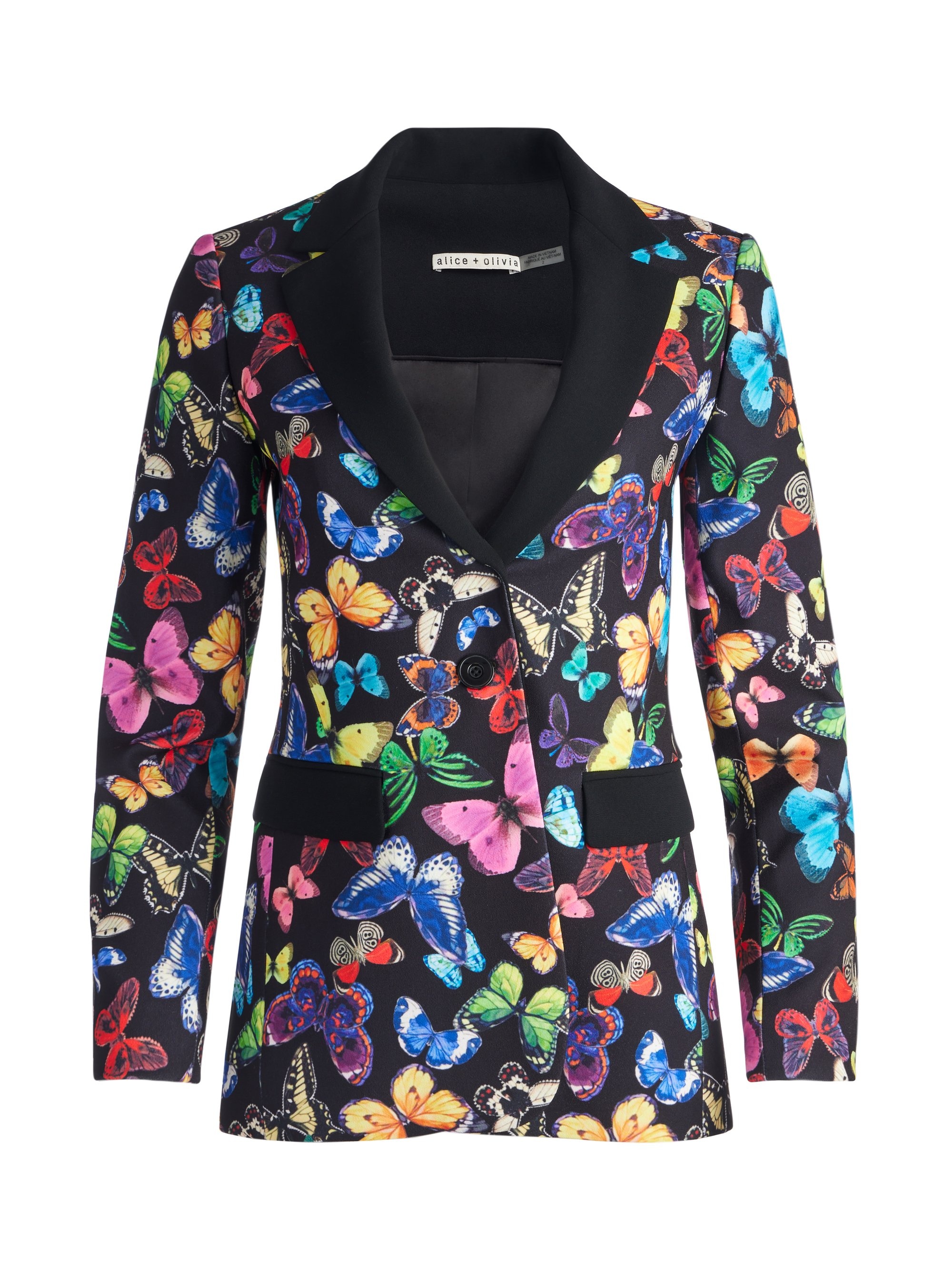 MACEY COMBINATION NOTCH COLLAR FITTED BLAZER - 1