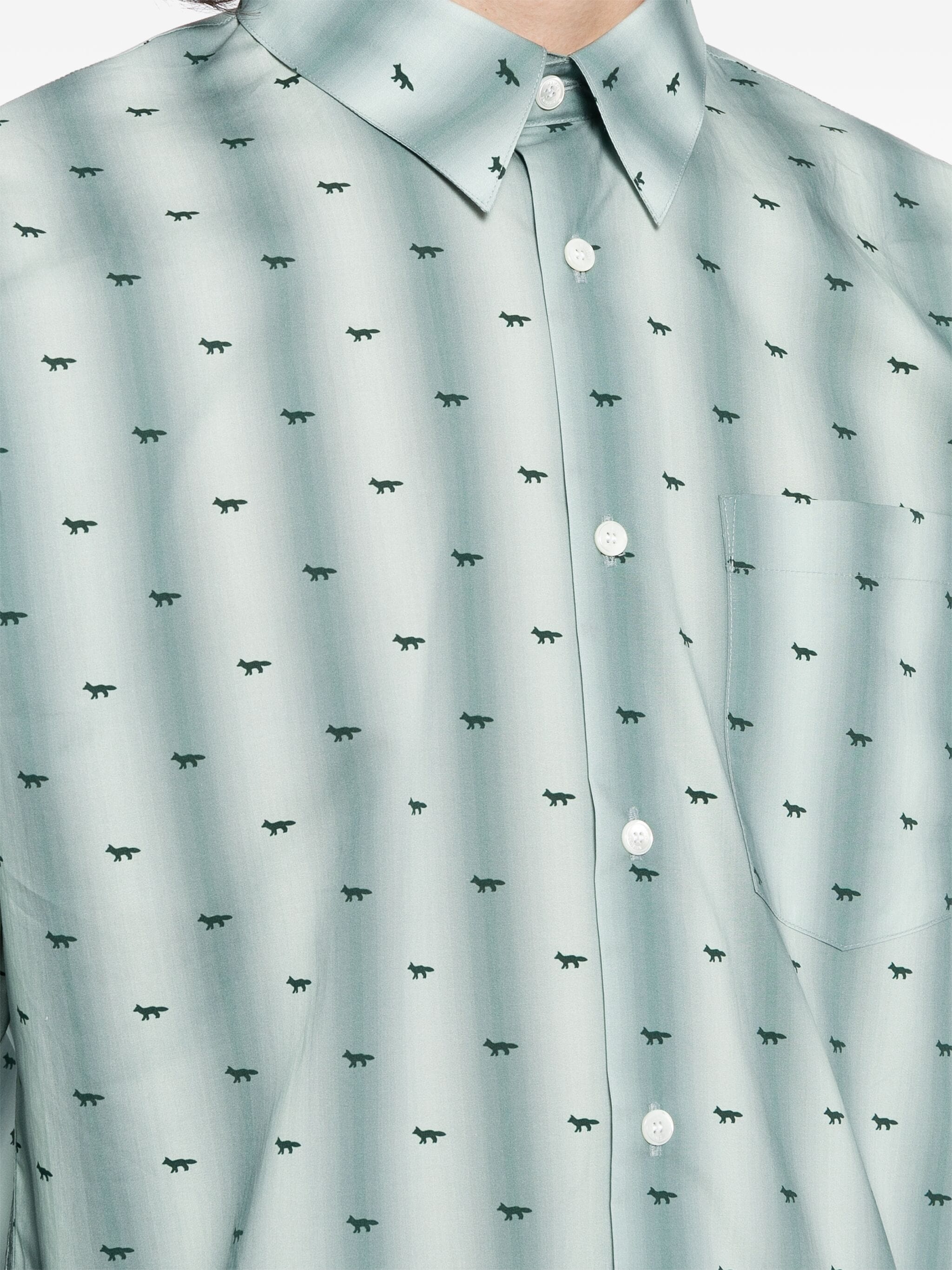 LOGO-PRINT COTTON SHIRT - 4