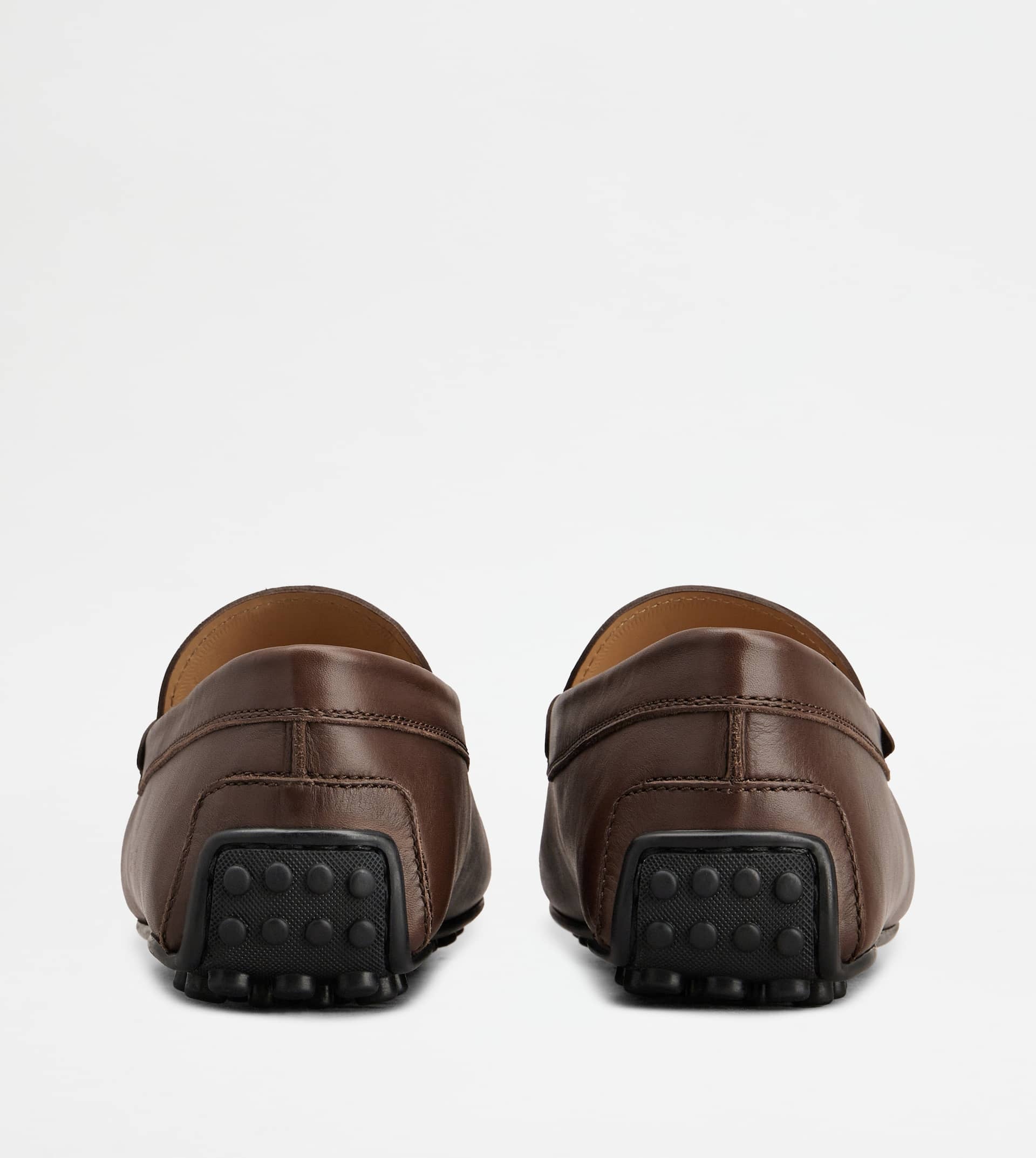 CITY GOMMINO DRIVING SHOES IN LEATHER - BROWN - 2
