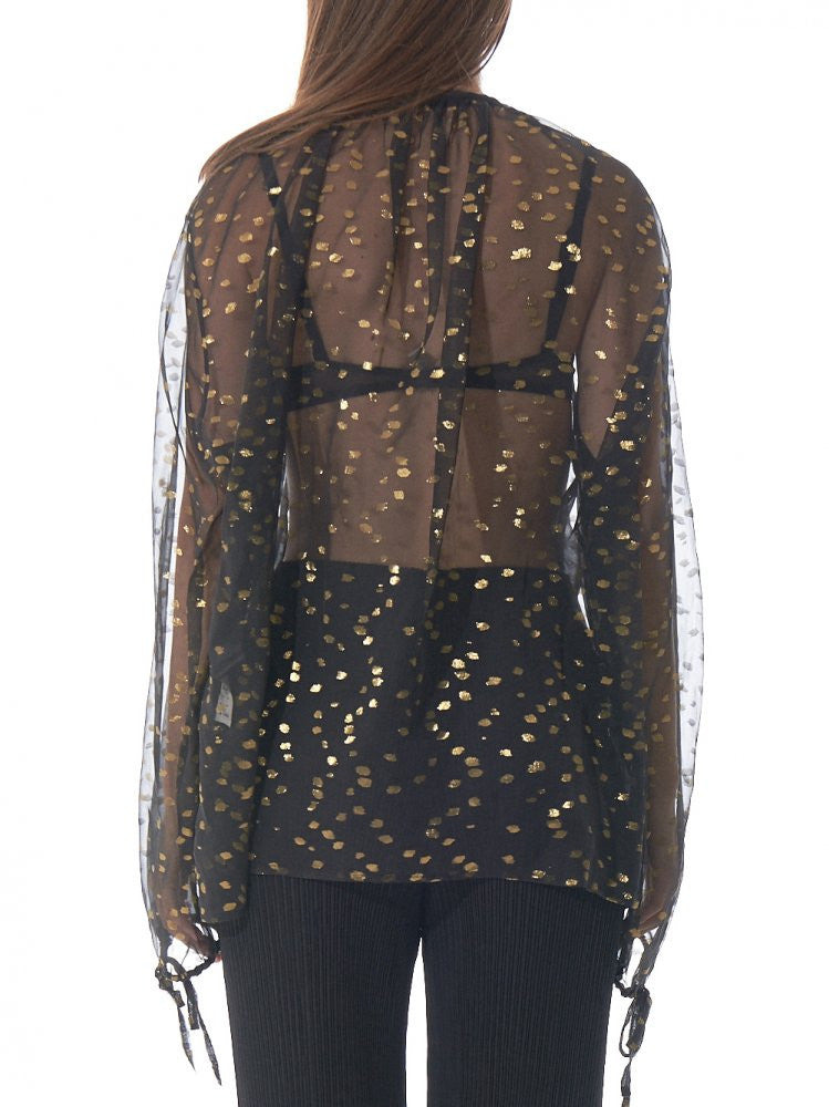 Gold Detail Sheer Tunic - 3
