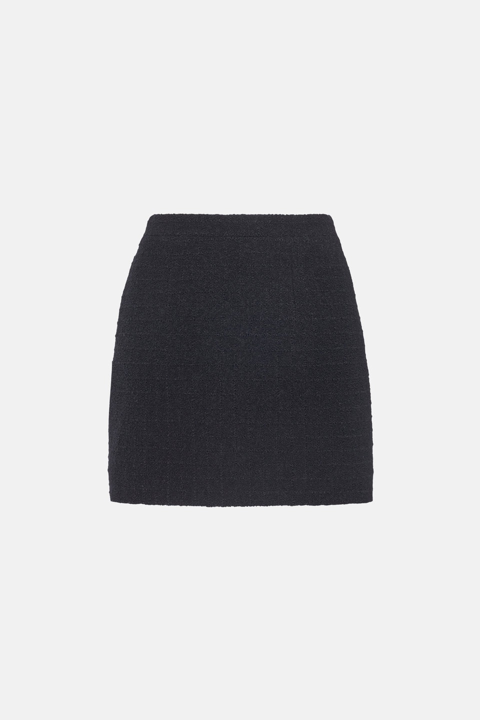 CHECKED TWEED BOUCLE MINI SKIRT - 2