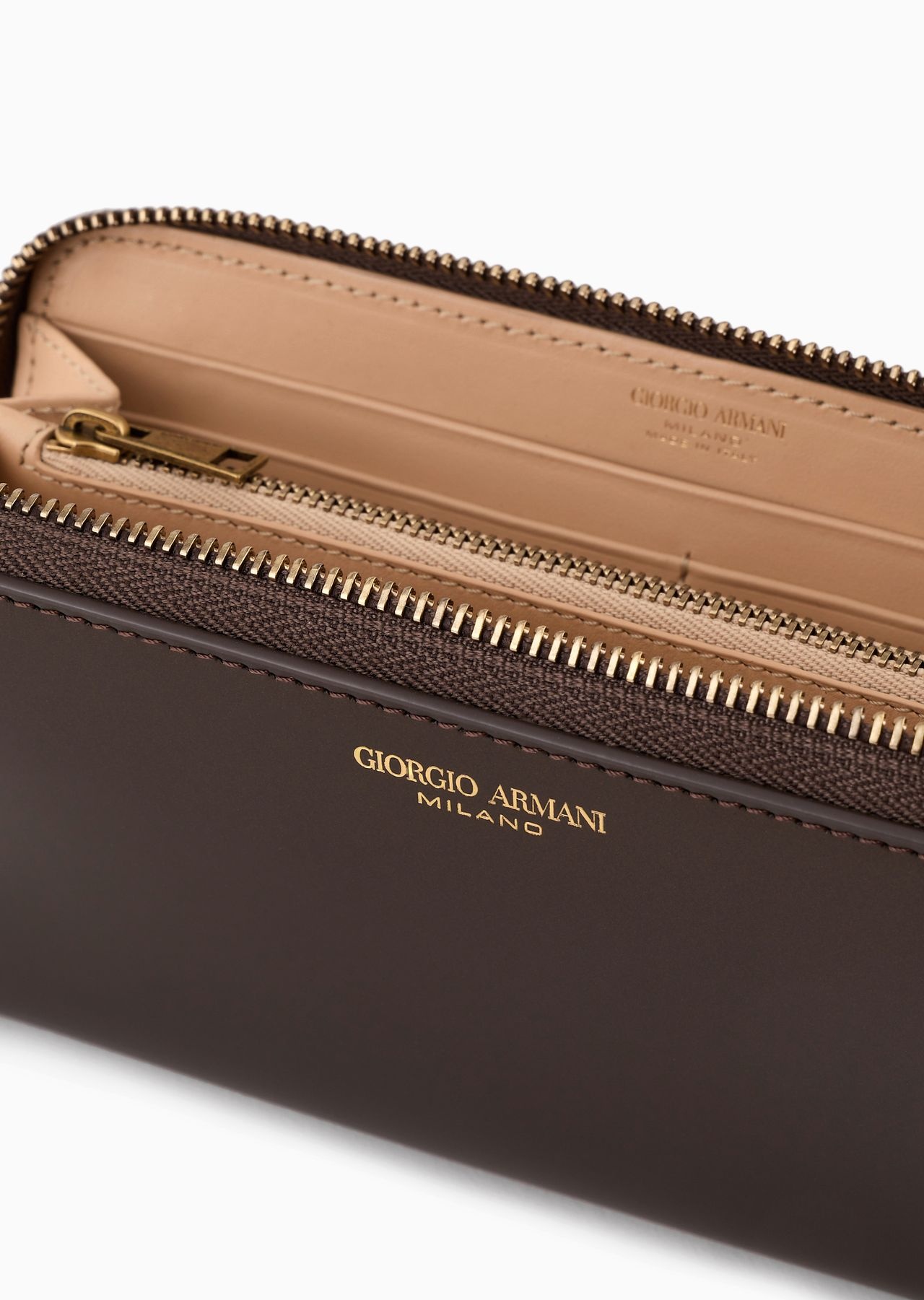 La Prima lamé-leather wallet with wrap-around zip - 5
