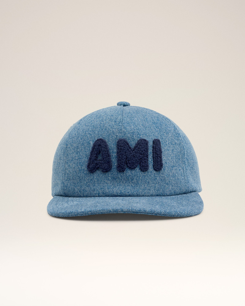 BLUE COTTON AMI PARIS PATCH TRUCKER CAP 4