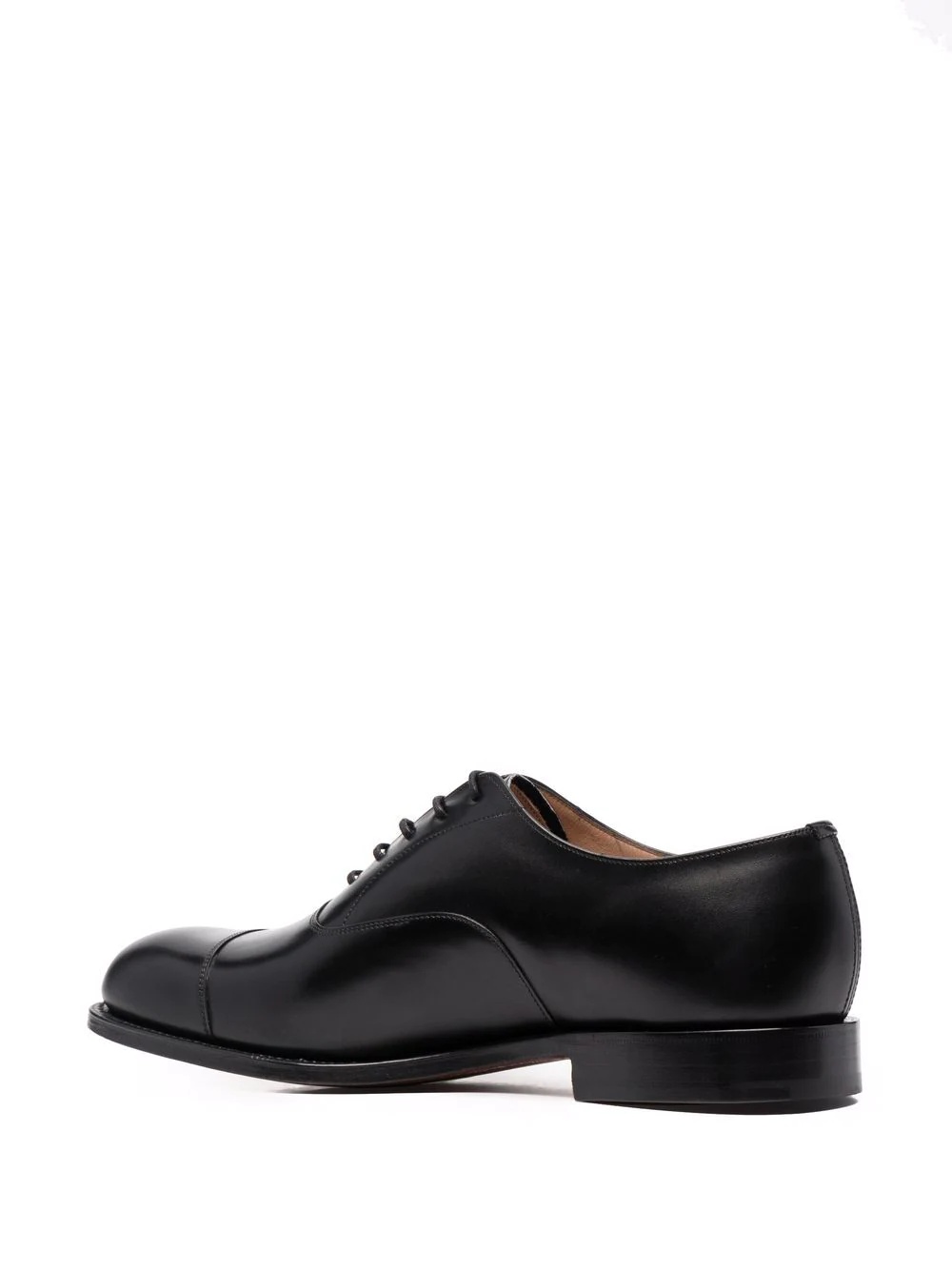 polished leather derby shoes - 3