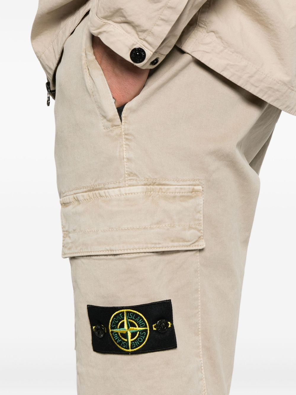 cargo patch-pocket trousers - 5
