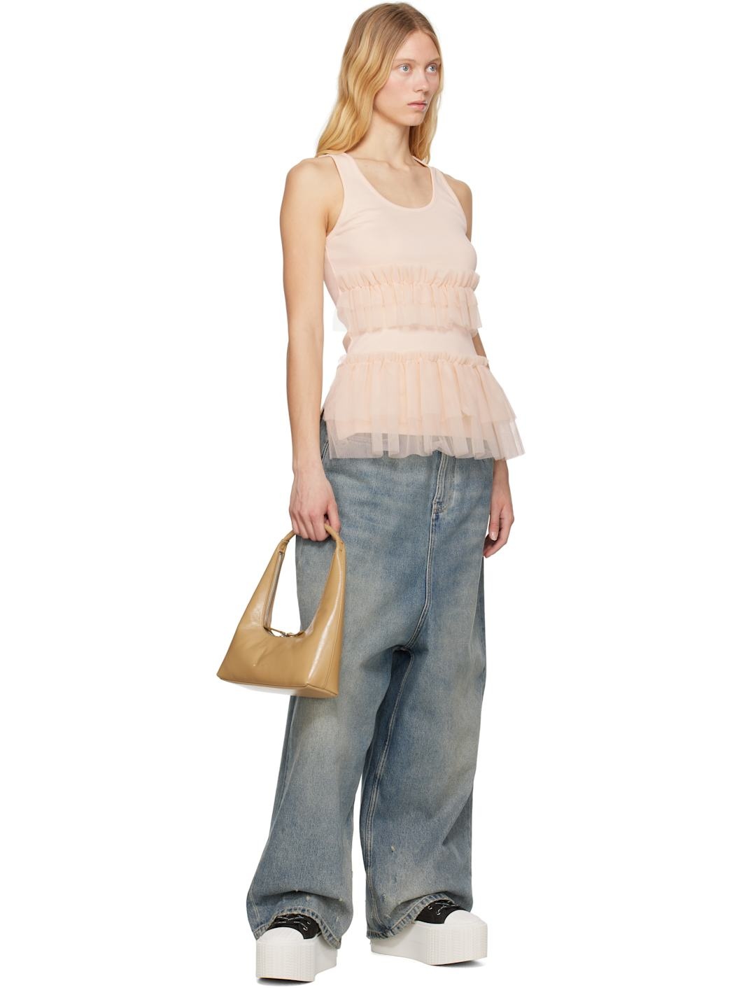 Beige Shoulder Bag - 4