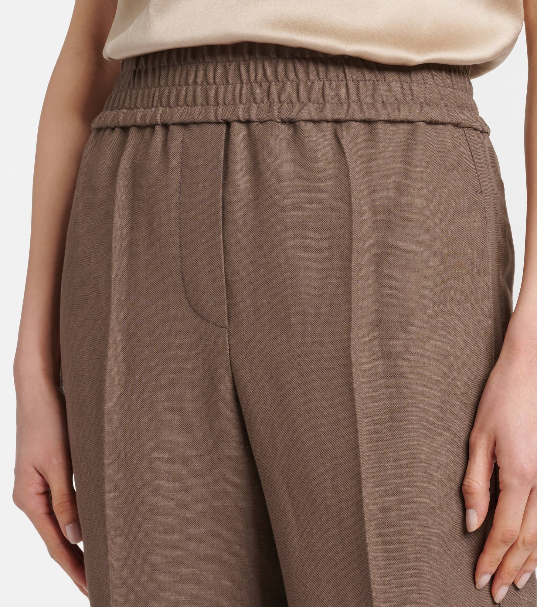 Mid-rise straight pants - 4