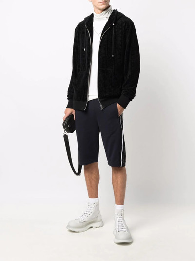 Balmain side stripe-detail track shorts outlook