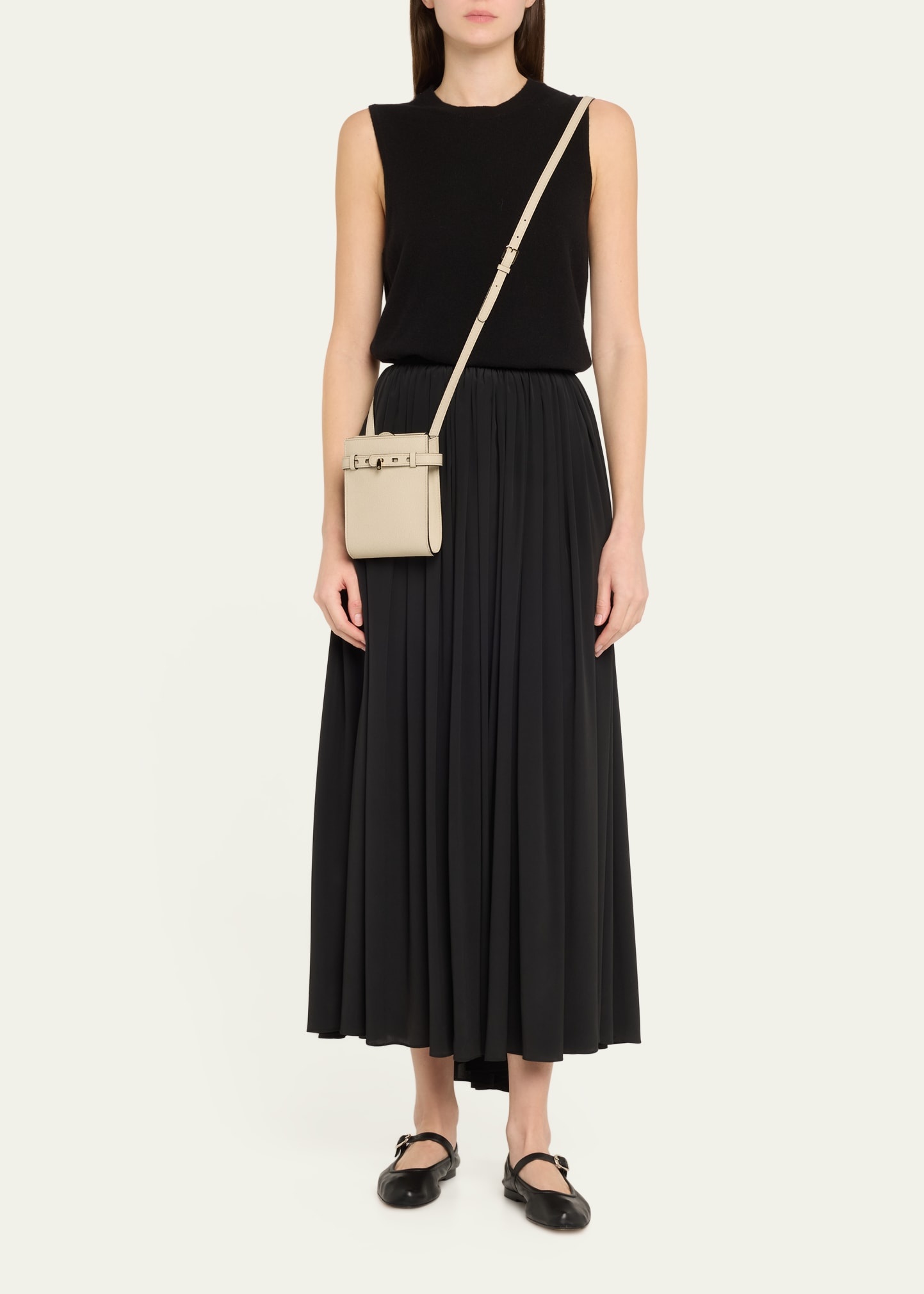 B Tracollina Slim Calfskin Crossbody Bag - 6