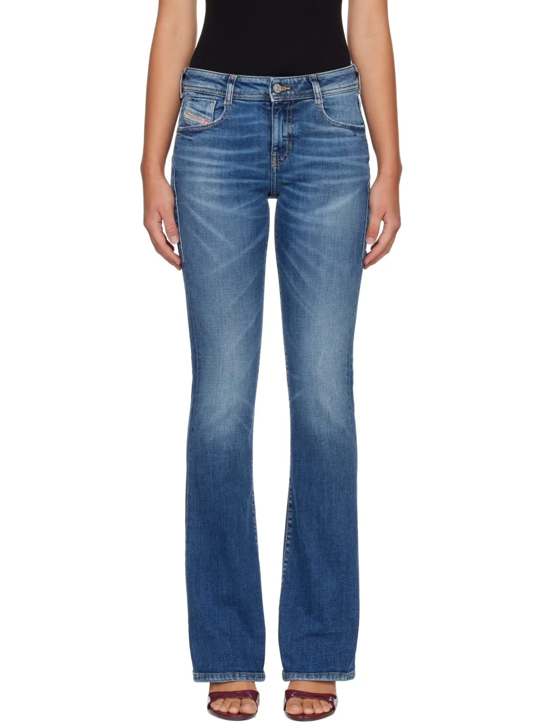 Blue 1969 D-Ebbey Low Waist Bootcut Jeans - 1