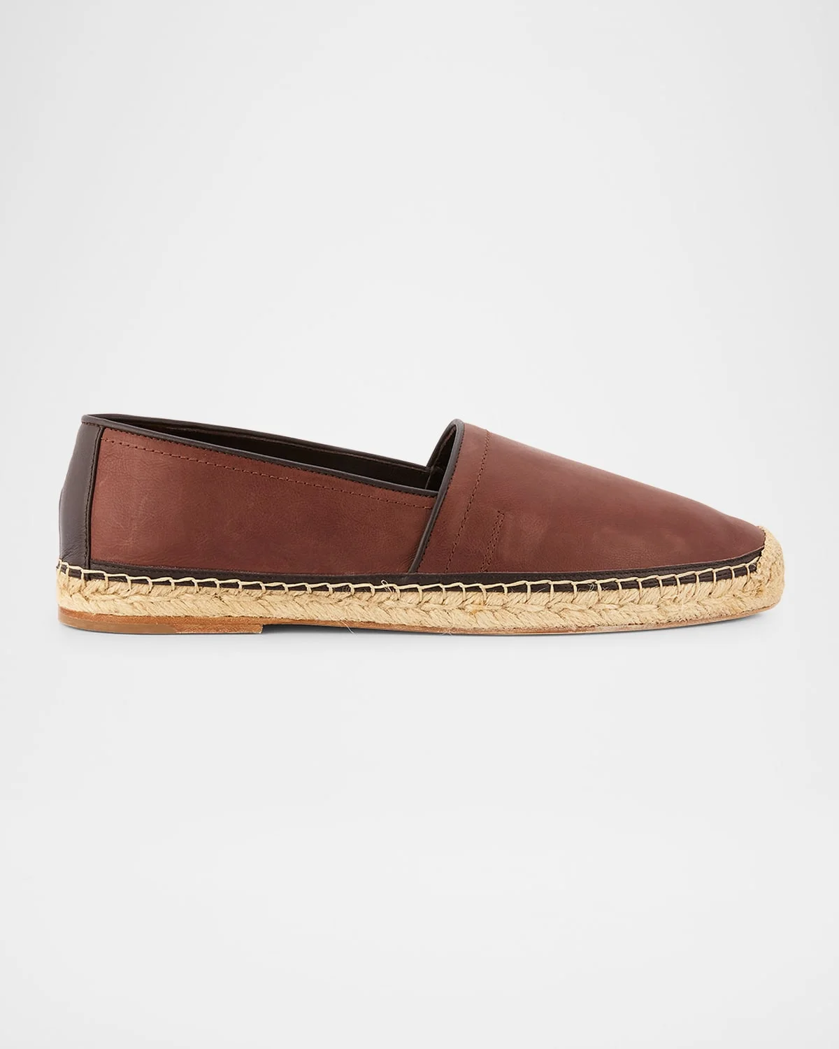 Men's Leather and Hemp Espadrilles - 1