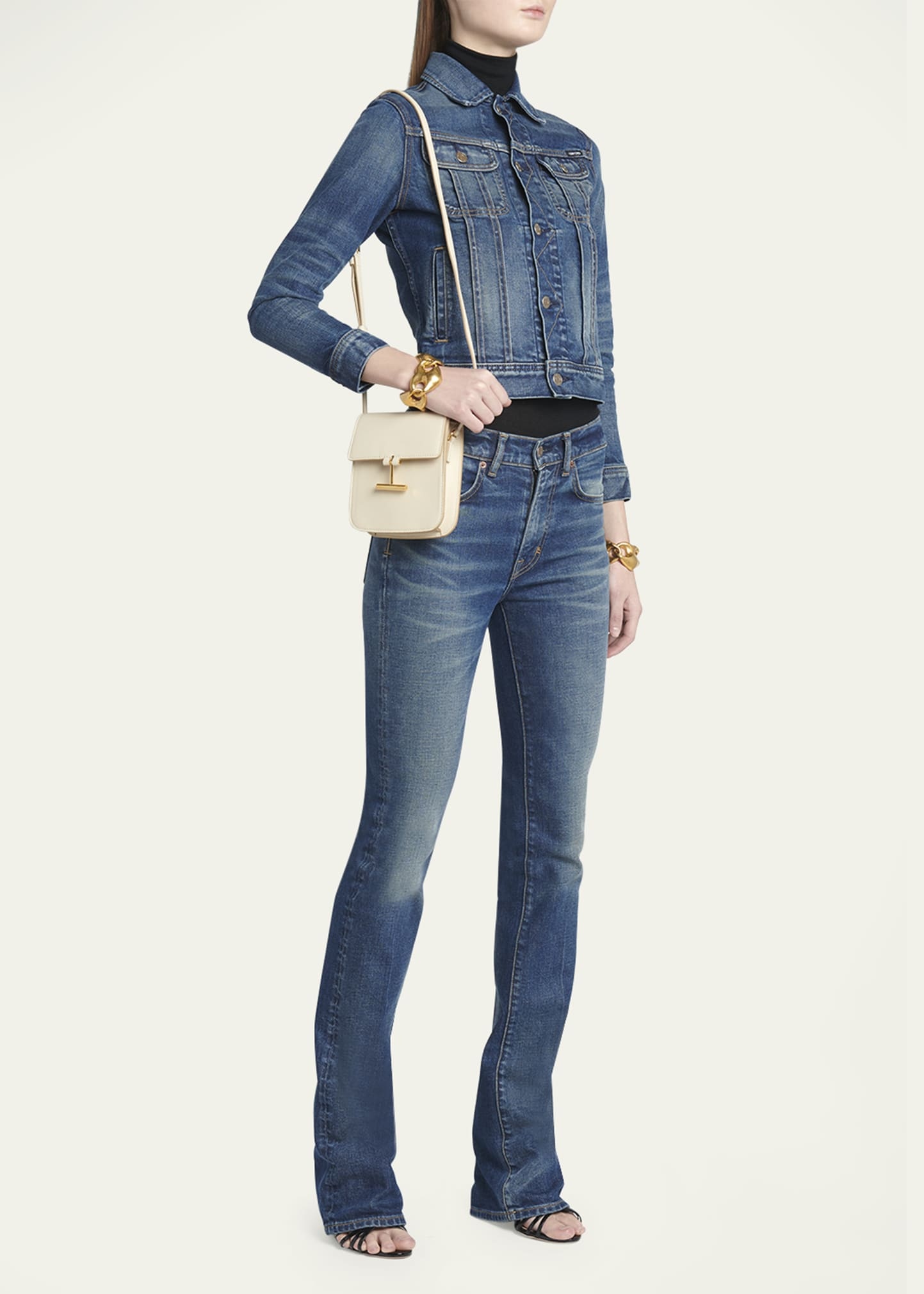 Tara Mini Crossbody Bag in Grain Leather - 5