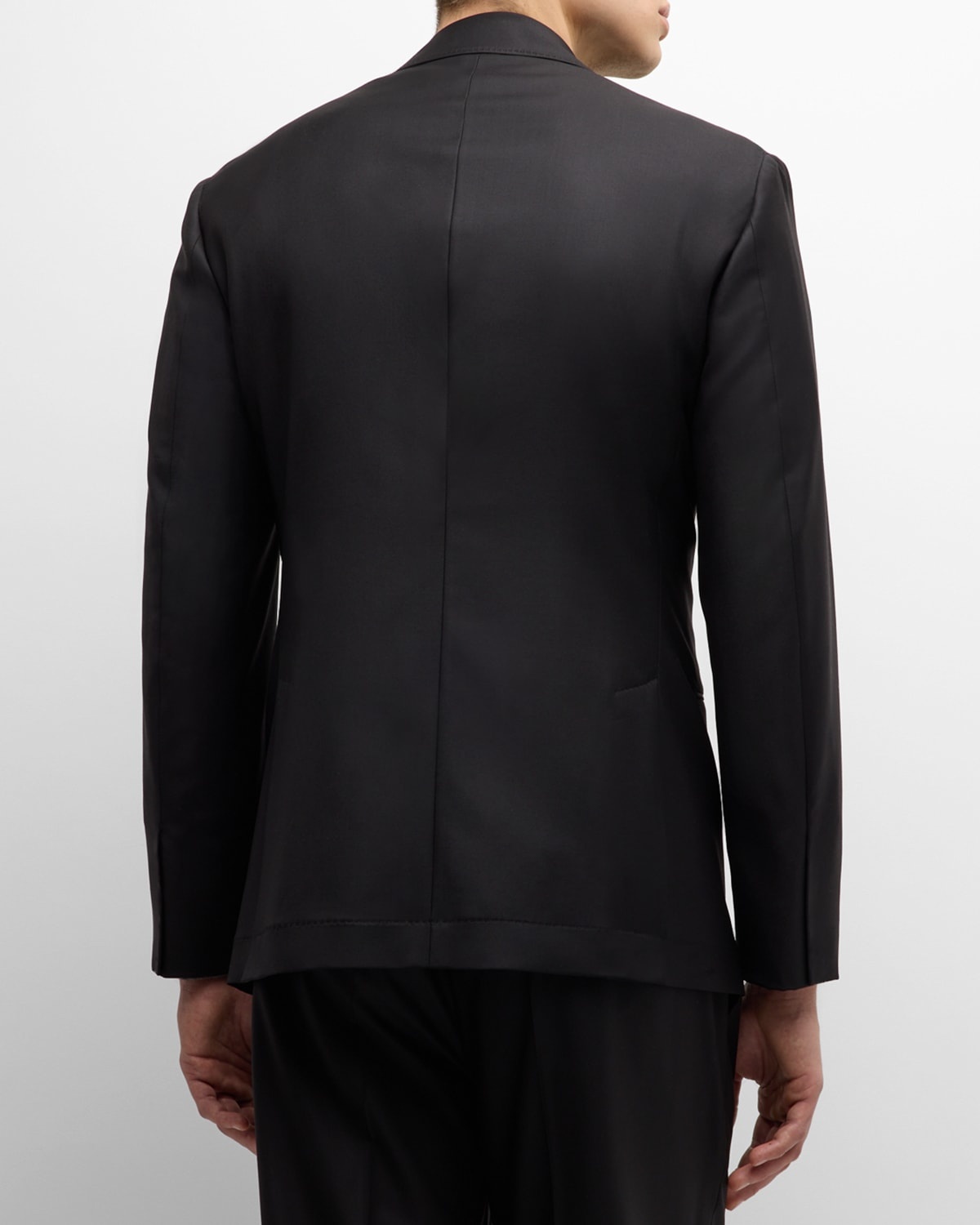 Men's Tasmanian Solid Virgin Wool Suit - 4