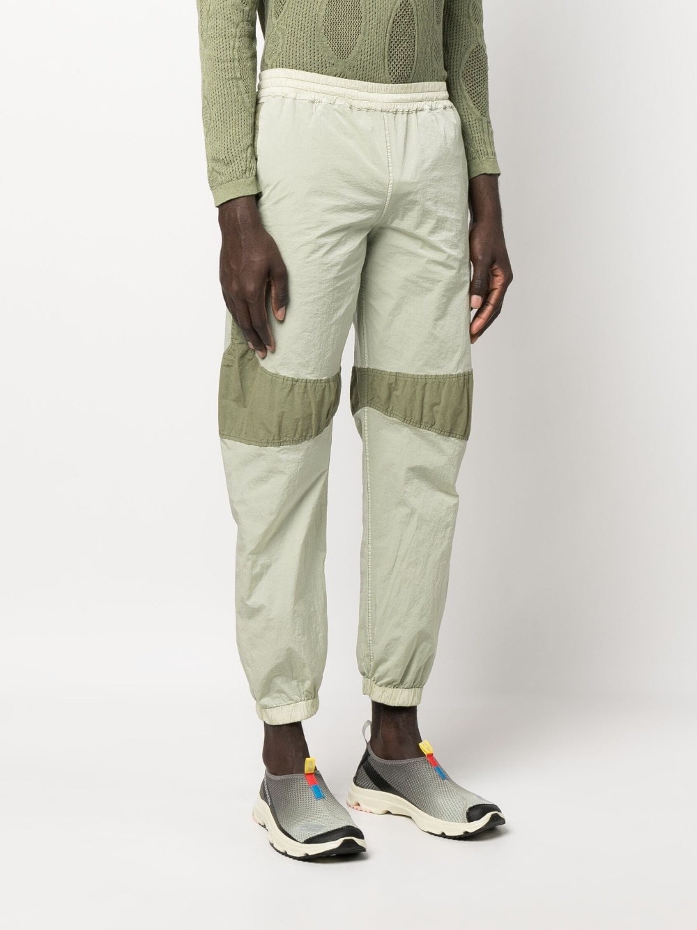 panelled-design track pants - 3
