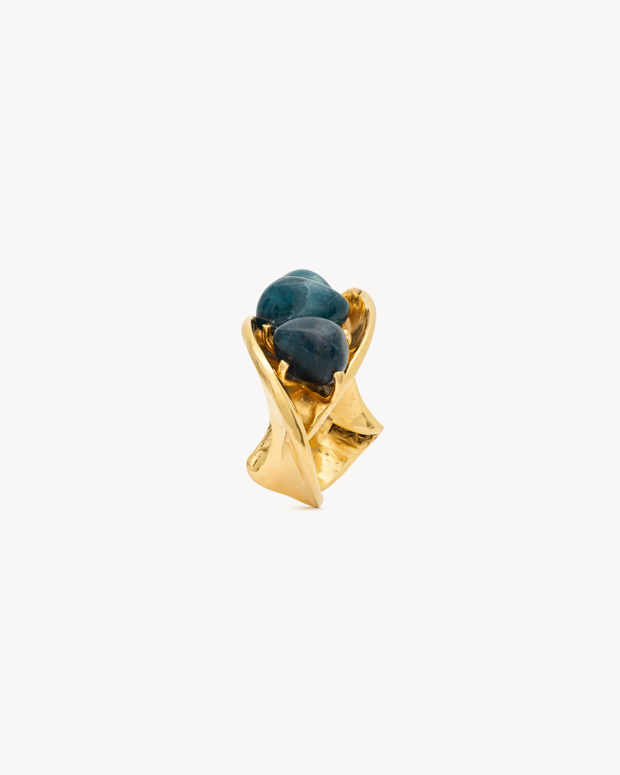 TWIST CUFF IN APATITE AND METAL - 3